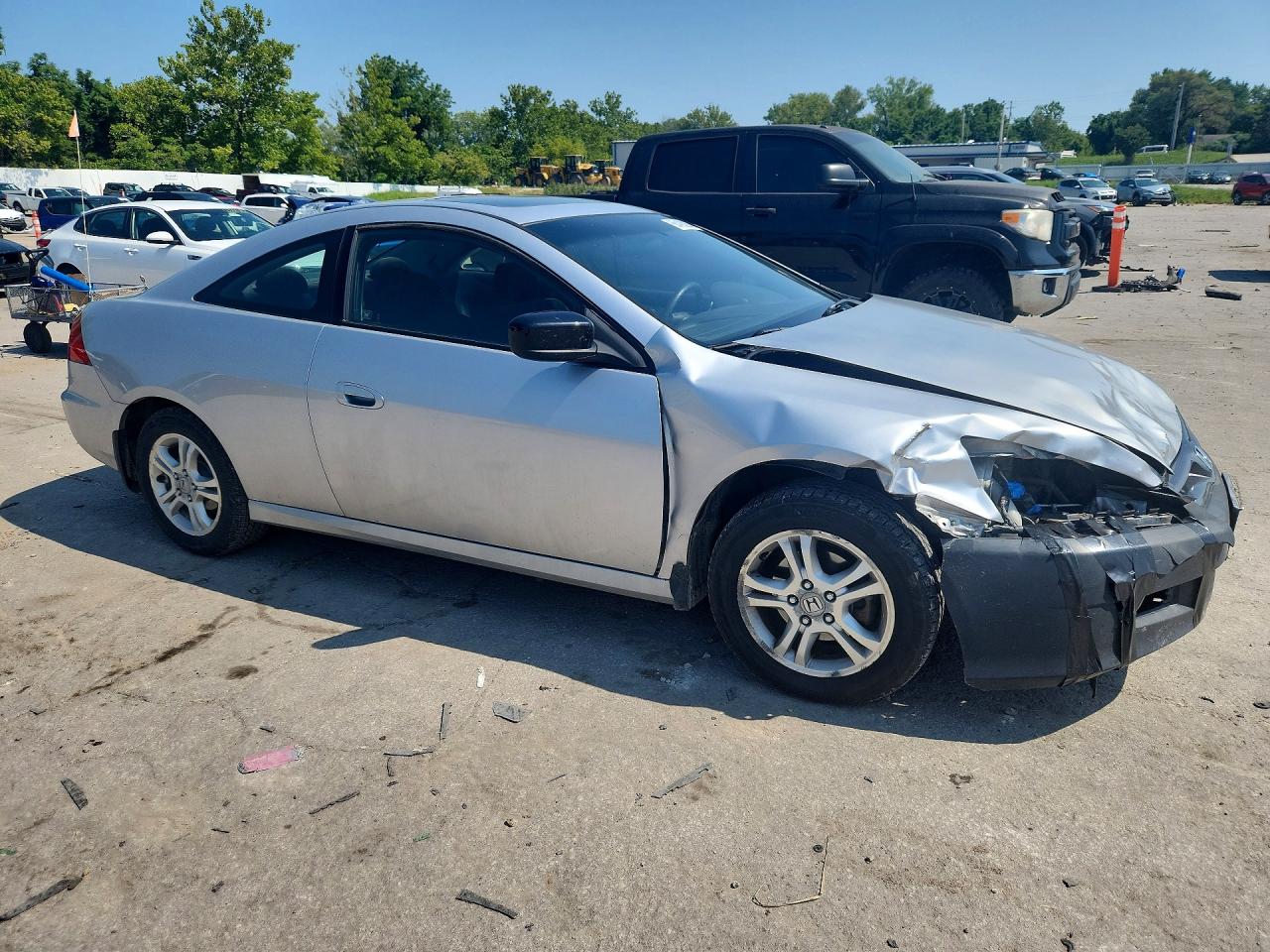 2006 Honda Accord Ex Silver vin: 1HGCM72776A008248