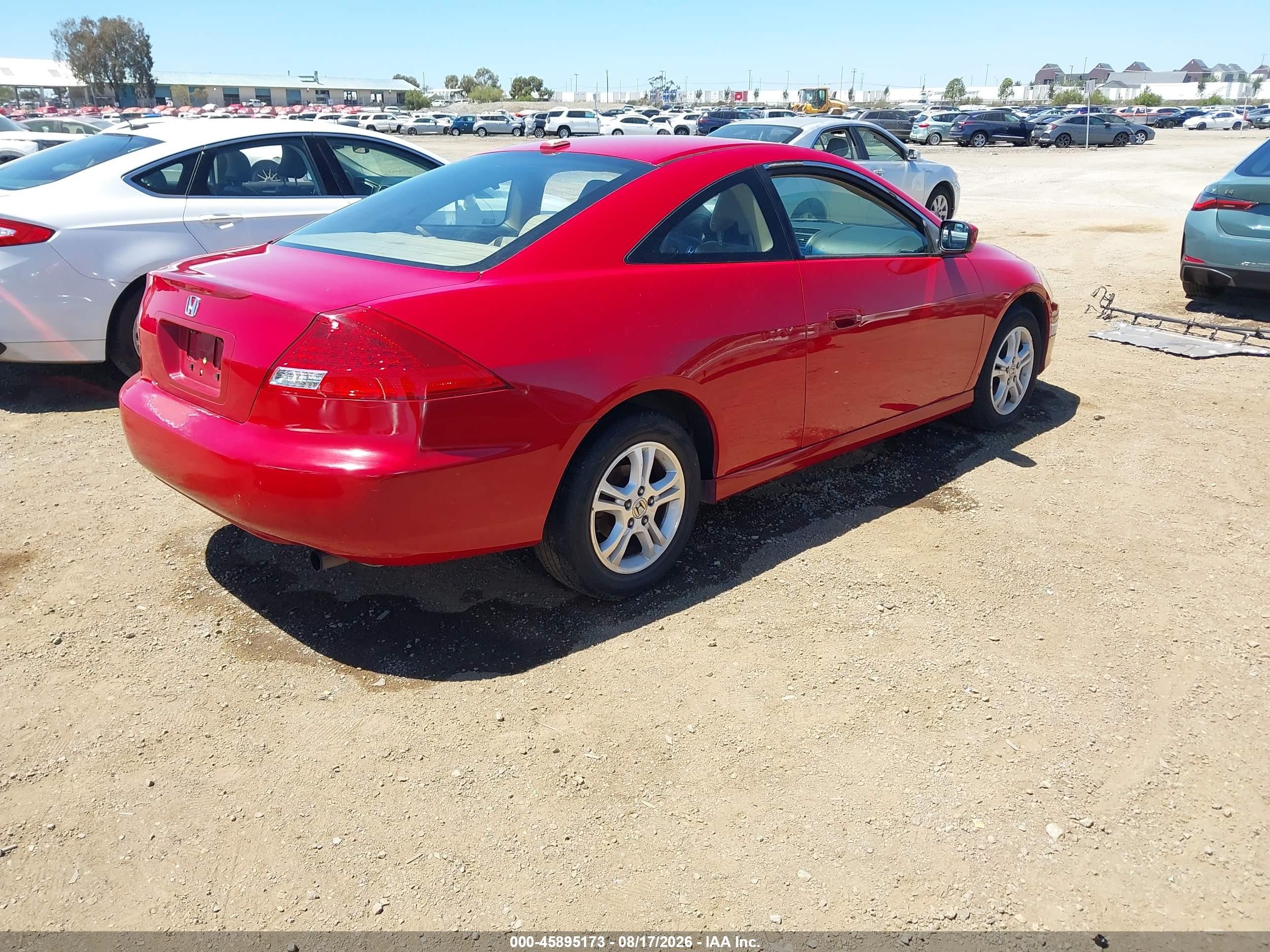 2006 Honda Accord 2.4 Ex Red vin: 1HGCM72776A021081