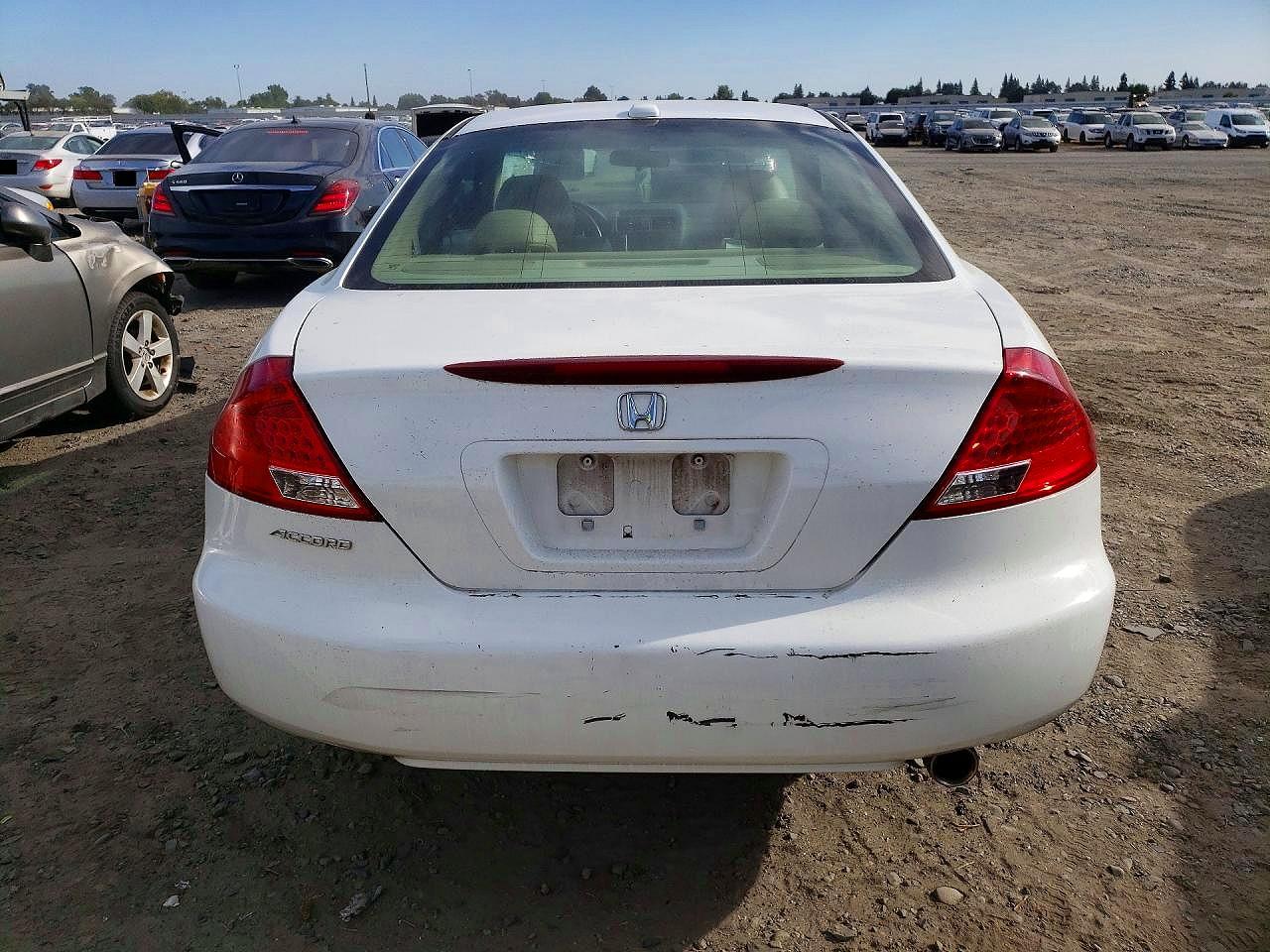 2006 Honda Accord Ex White vin: 1HGCM72786A023020