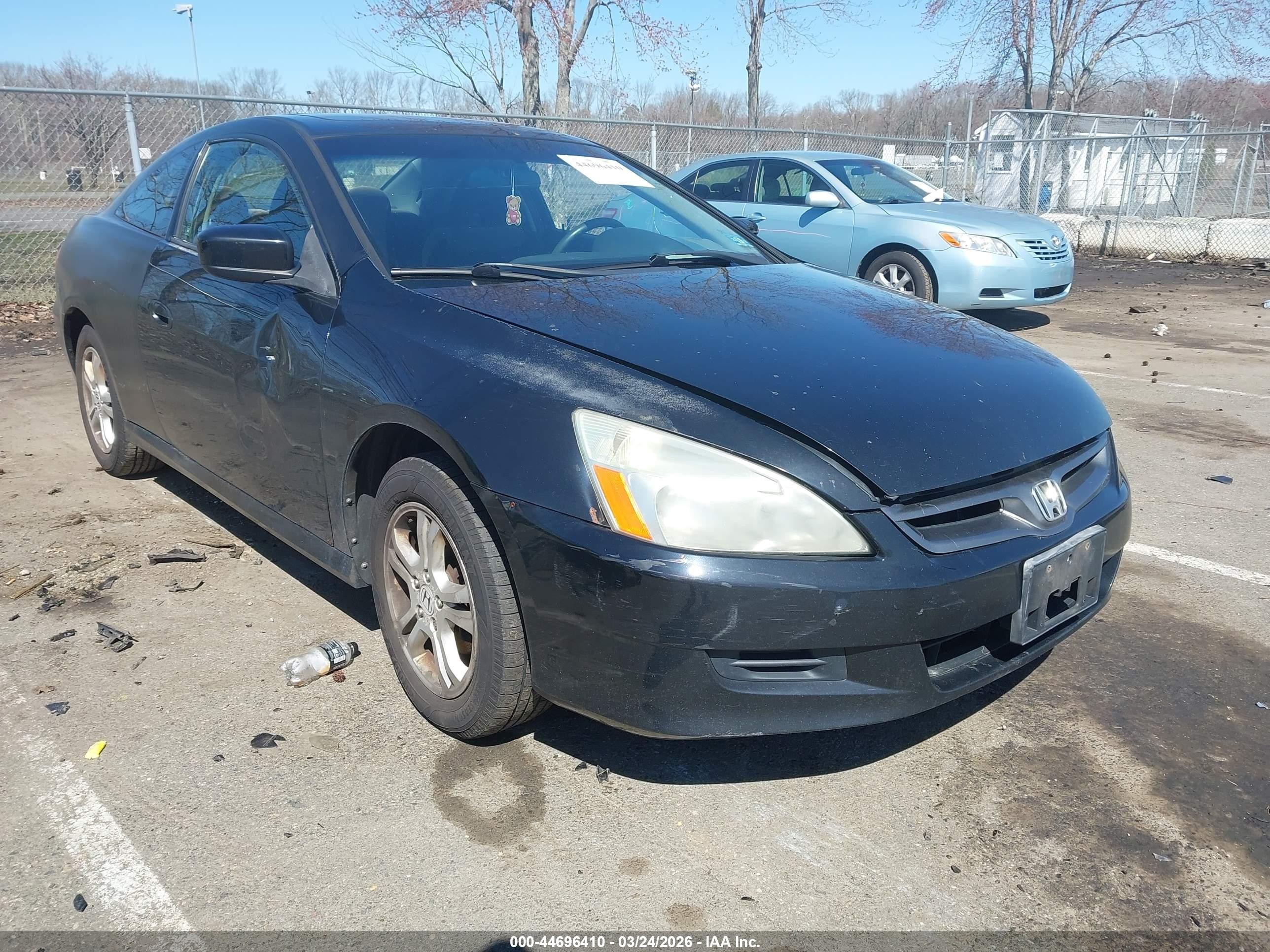 2007 Honda Accord 2.4 Ex Black vin: 1HGCM72787A001374