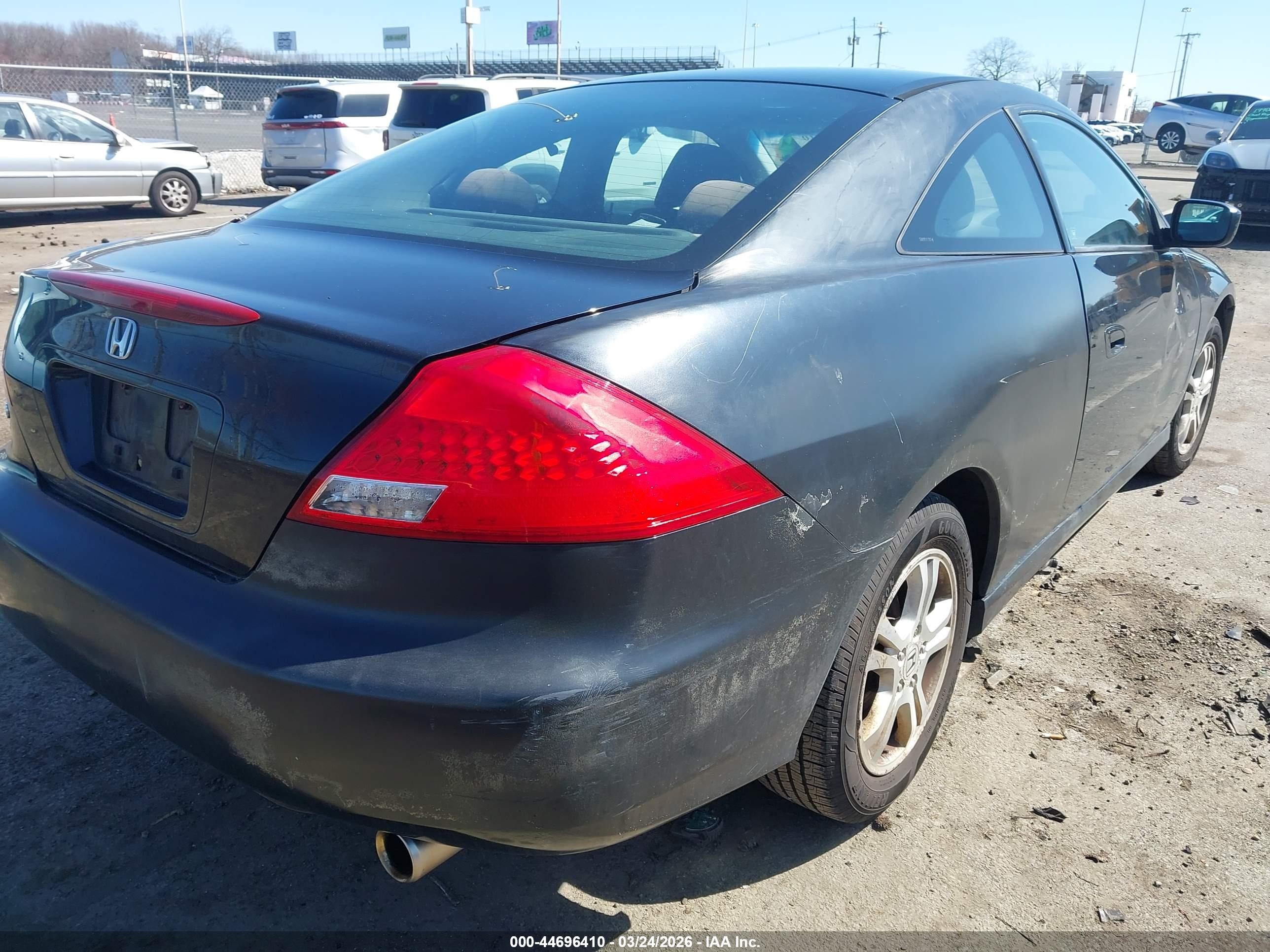 2007 Honda Accord 2.4 Ex Black vin: 1HGCM72787A001374