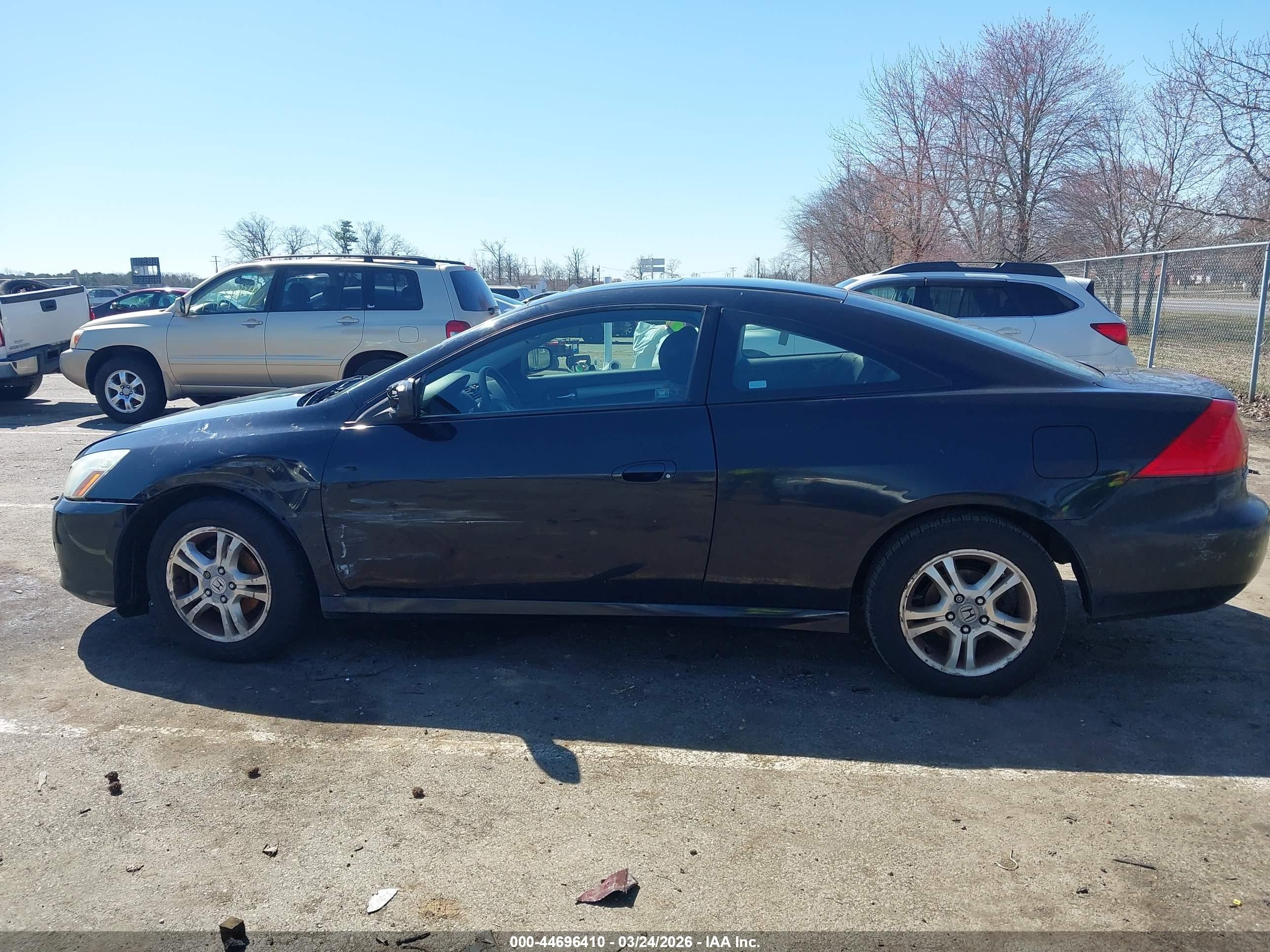 2007 Honda Accord 2.4 Ex Black vin: 1HGCM72787A001374
