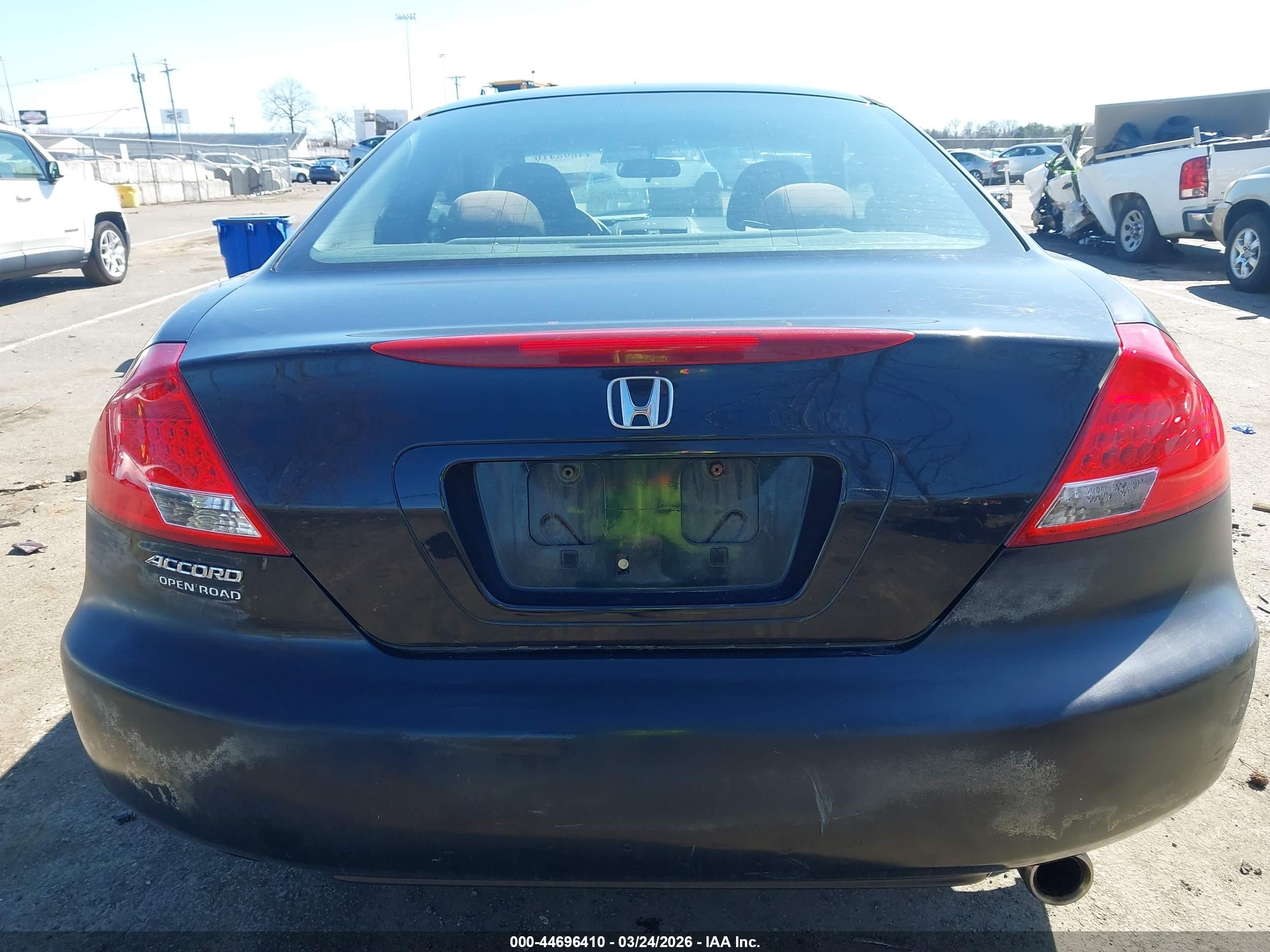 2007 Honda Accord 2.4 Ex Black vin: 1HGCM72787A001374