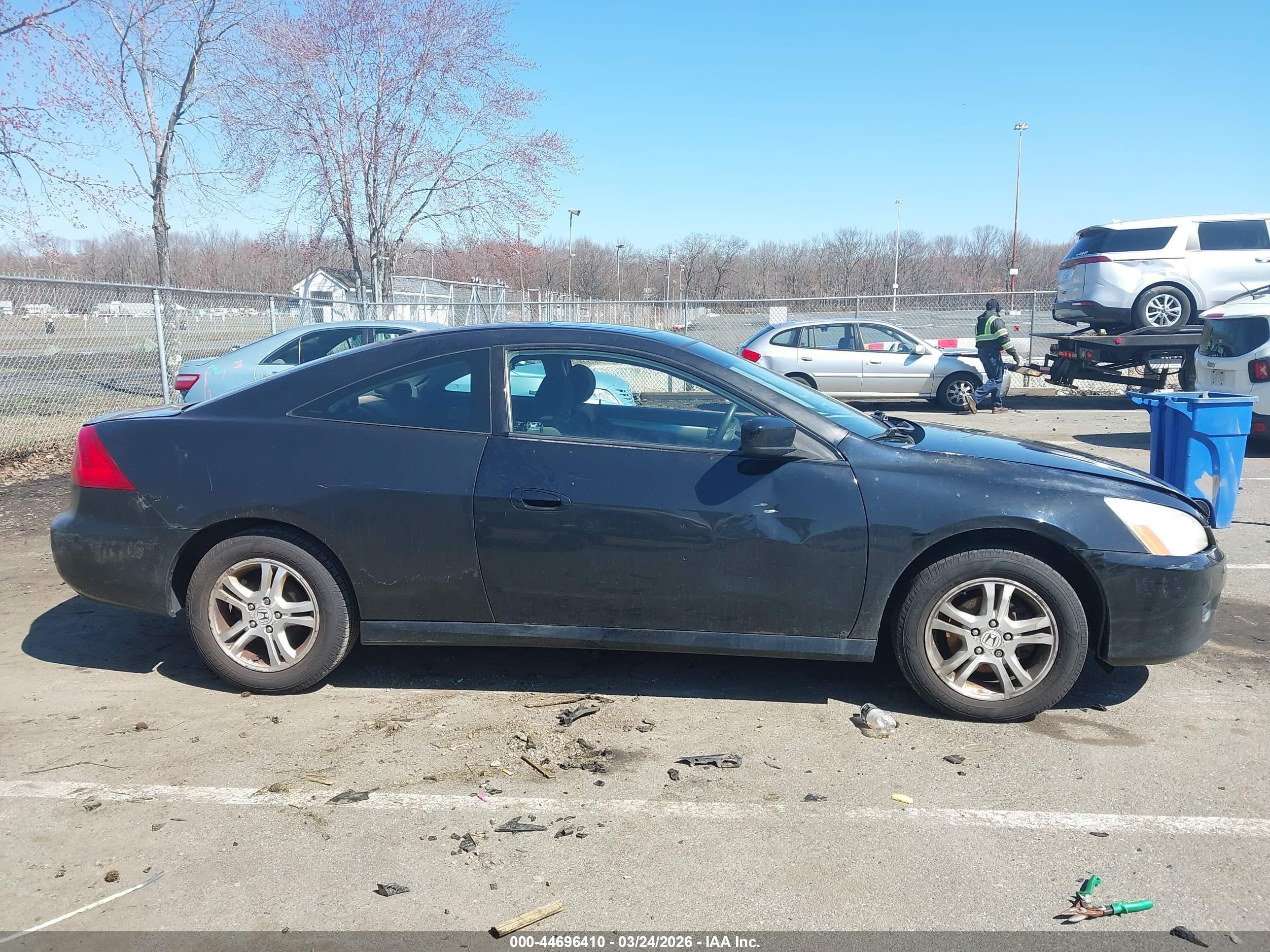 2007 Honda Accord 2.4 Ex Black vin: 1HGCM72787A001374