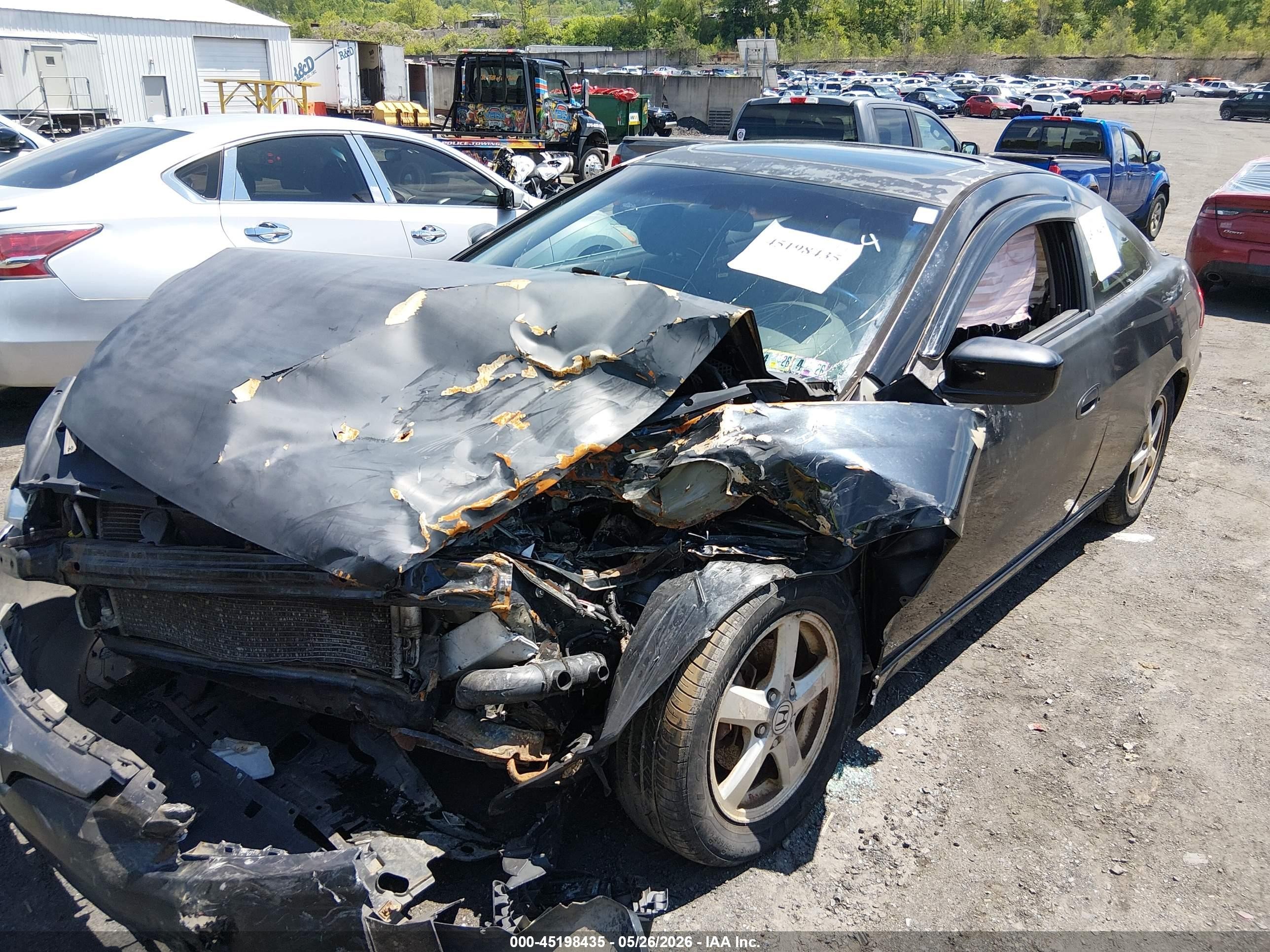 2005 Honda Accord 2.4 Ex Черный vin: 1HGCM727X5A012583