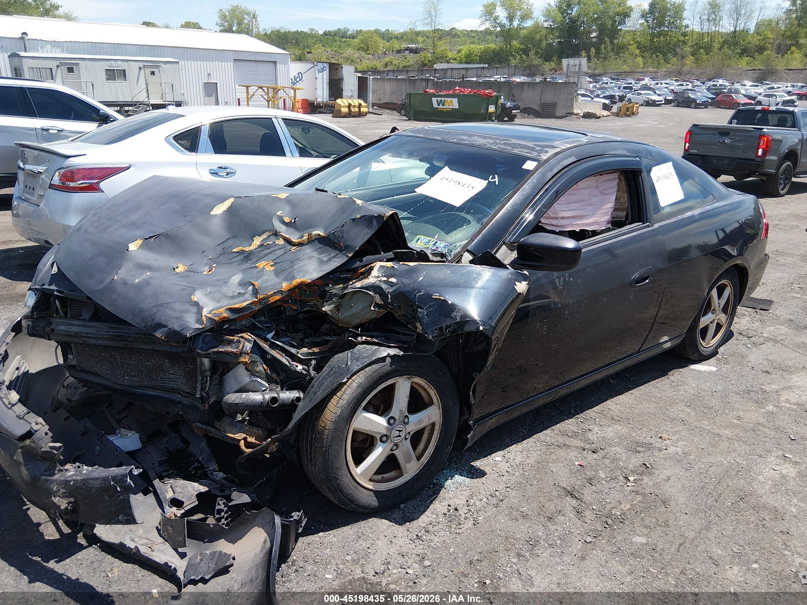 2005 Honda Accord 2.4 Ex Черный vin: 1HGCM727X5A012583