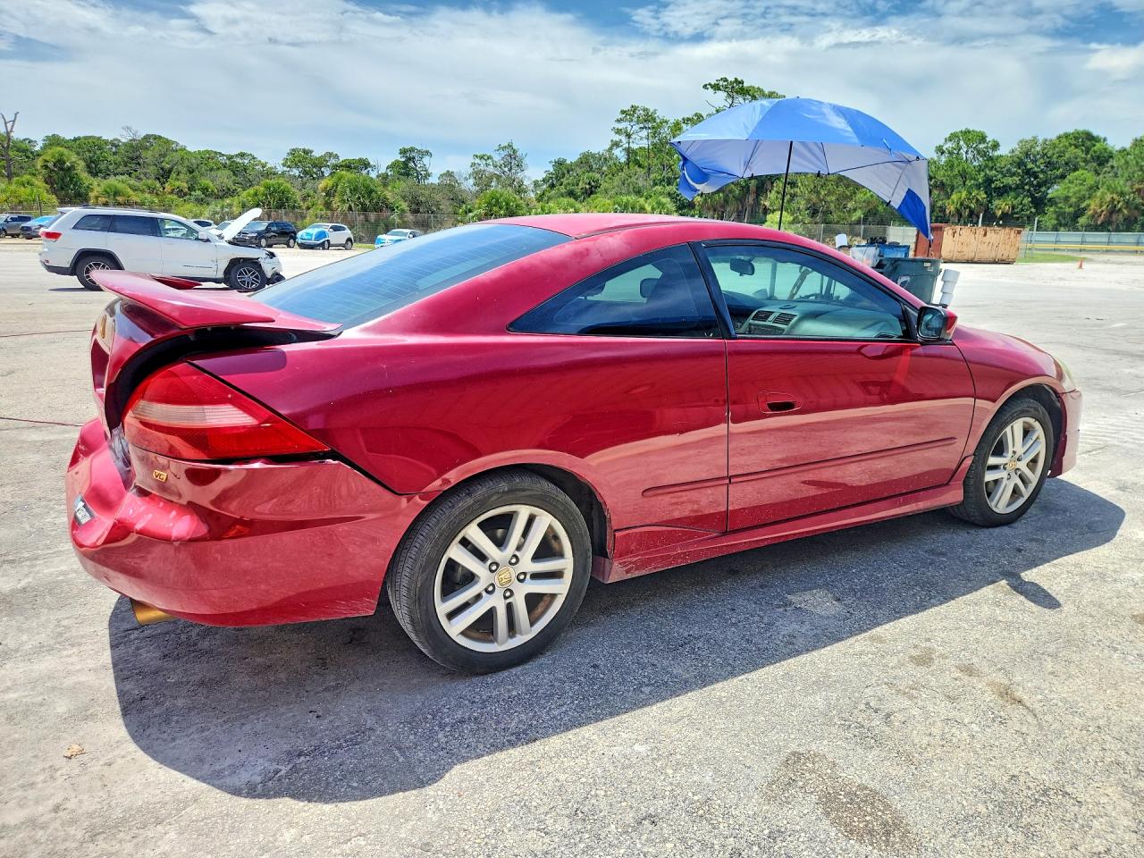 2003 Honda Accord Ex Красный vin: 1HGCM81603A018128