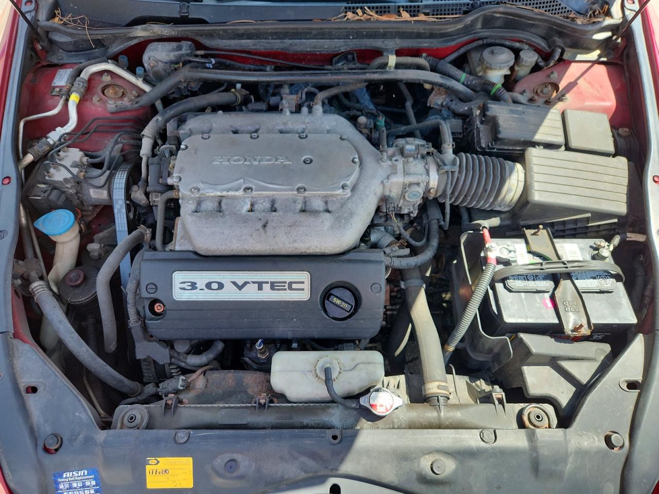 2003 Honda Accord Ex Красный vin: 1HGCM81603A018128