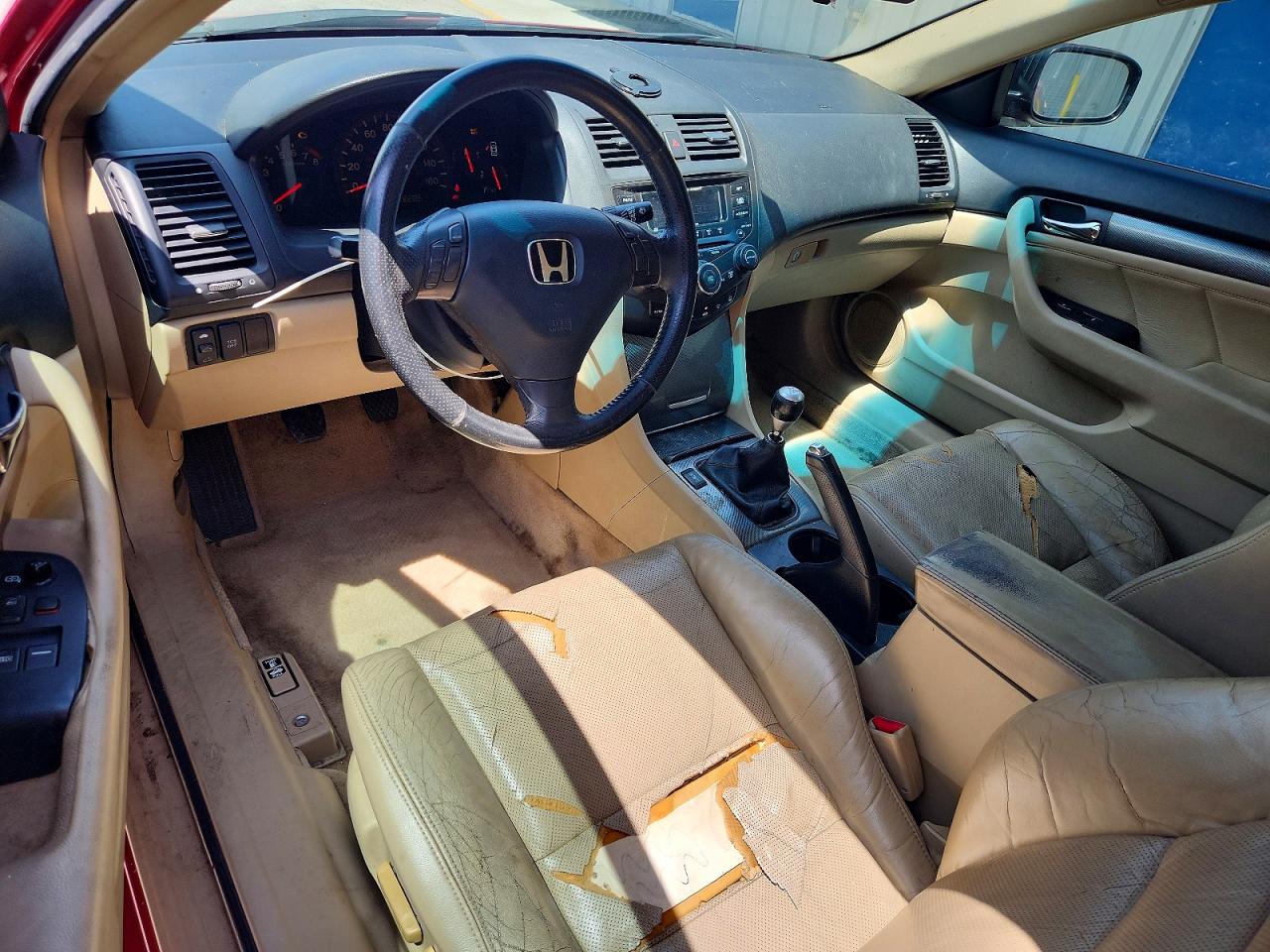 2003 Honda Accord Ex Красный vin: 1HGCM81603A018128