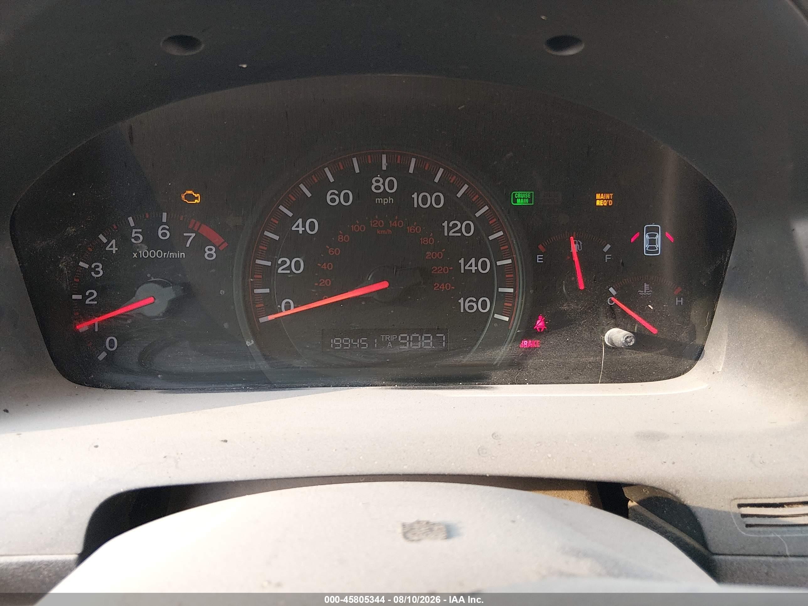 2005 Honda Accord 3.0 Ex White vin: 1HGCM81625A016416