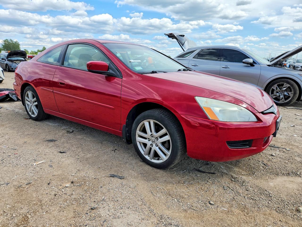 2003 Honda Accord Ex Red vin: 1HGCM81633A020035