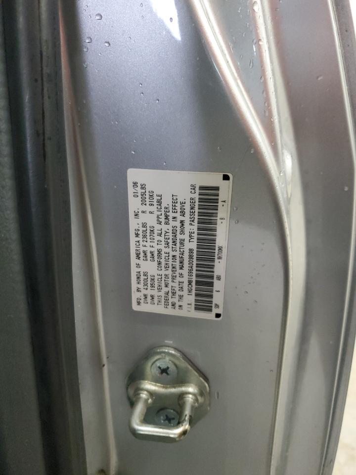 2006 Honda Accord Ex Серебряный vin: 1HGCM81696A009898