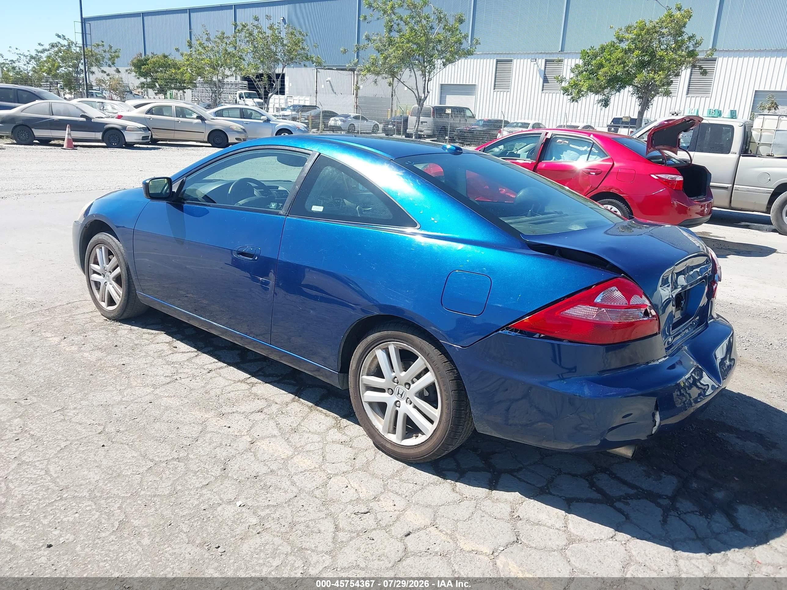 2004 Honda Accord 3.0 Ex Blue vin: 1HGCM81754A007555