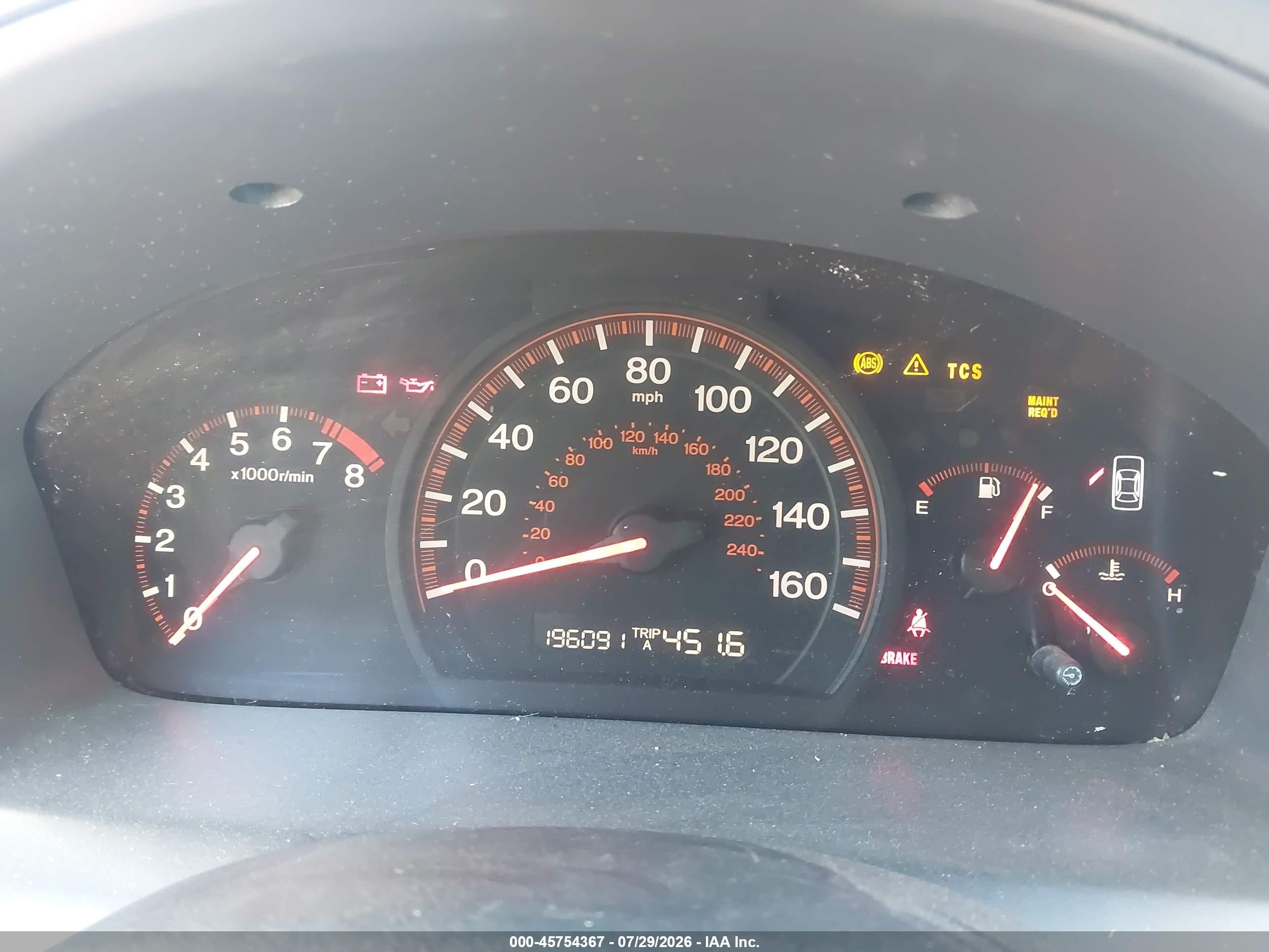 2004 Honda Accord 3.0 Ex Blue vin: 1HGCM81754A007555