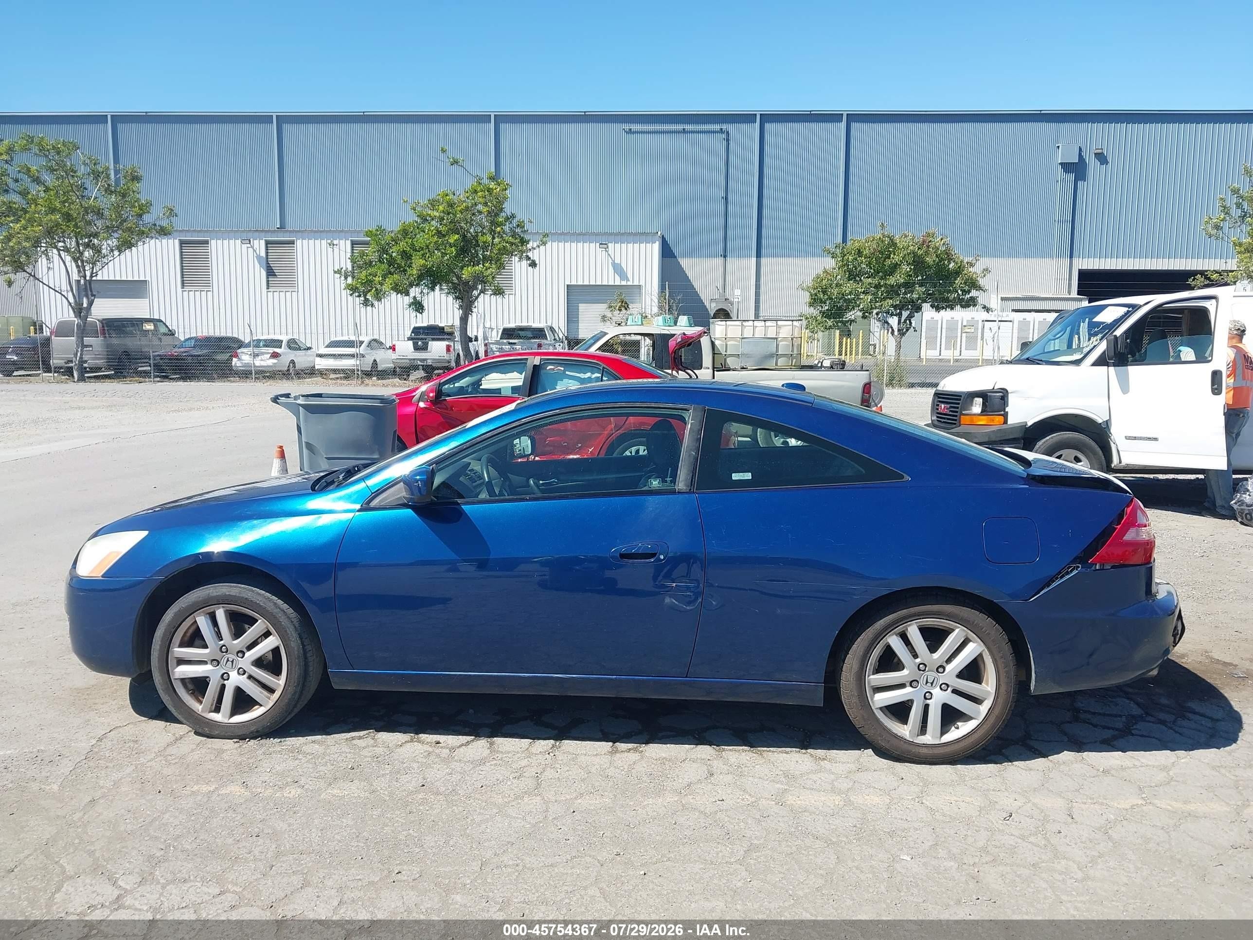 2004 Honda Accord 3.0 Ex Blue vin: 1HGCM81754A007555