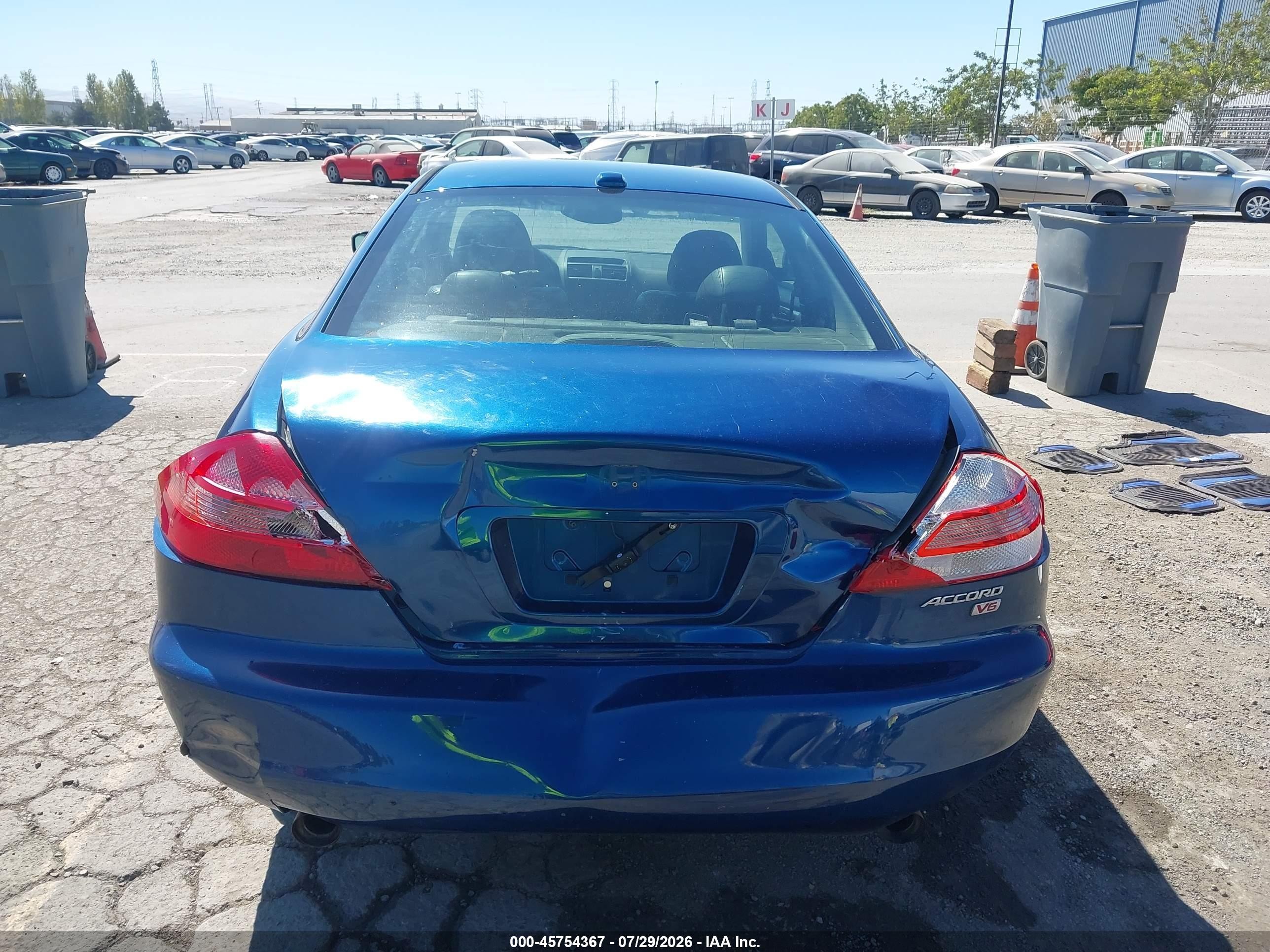 2004 Honda Accord 3.0 Ex Blue vin: 1HGCM81754A007555