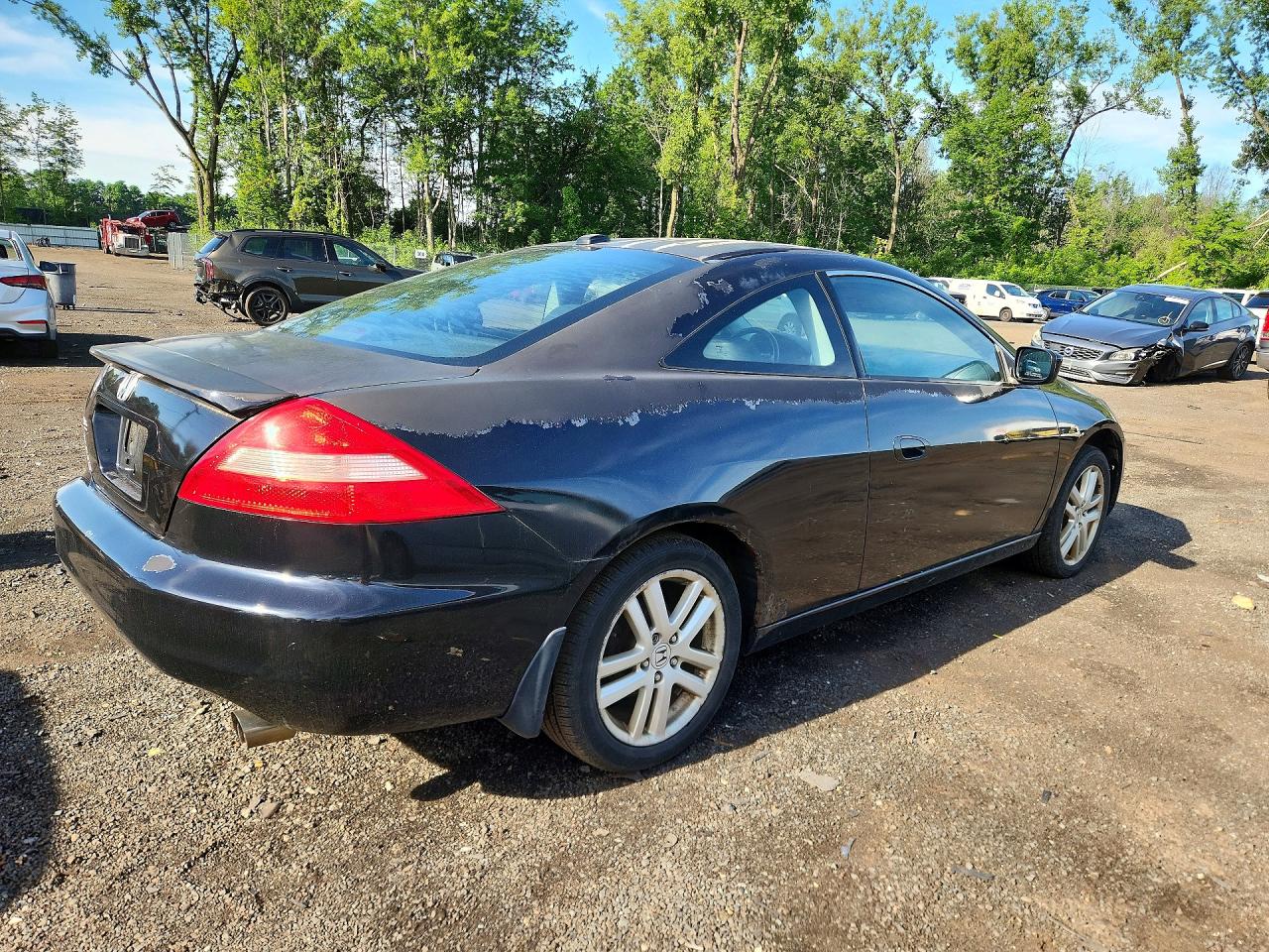 2004 Honda Accord Ex Black vin: 1HGCM81784A012507
