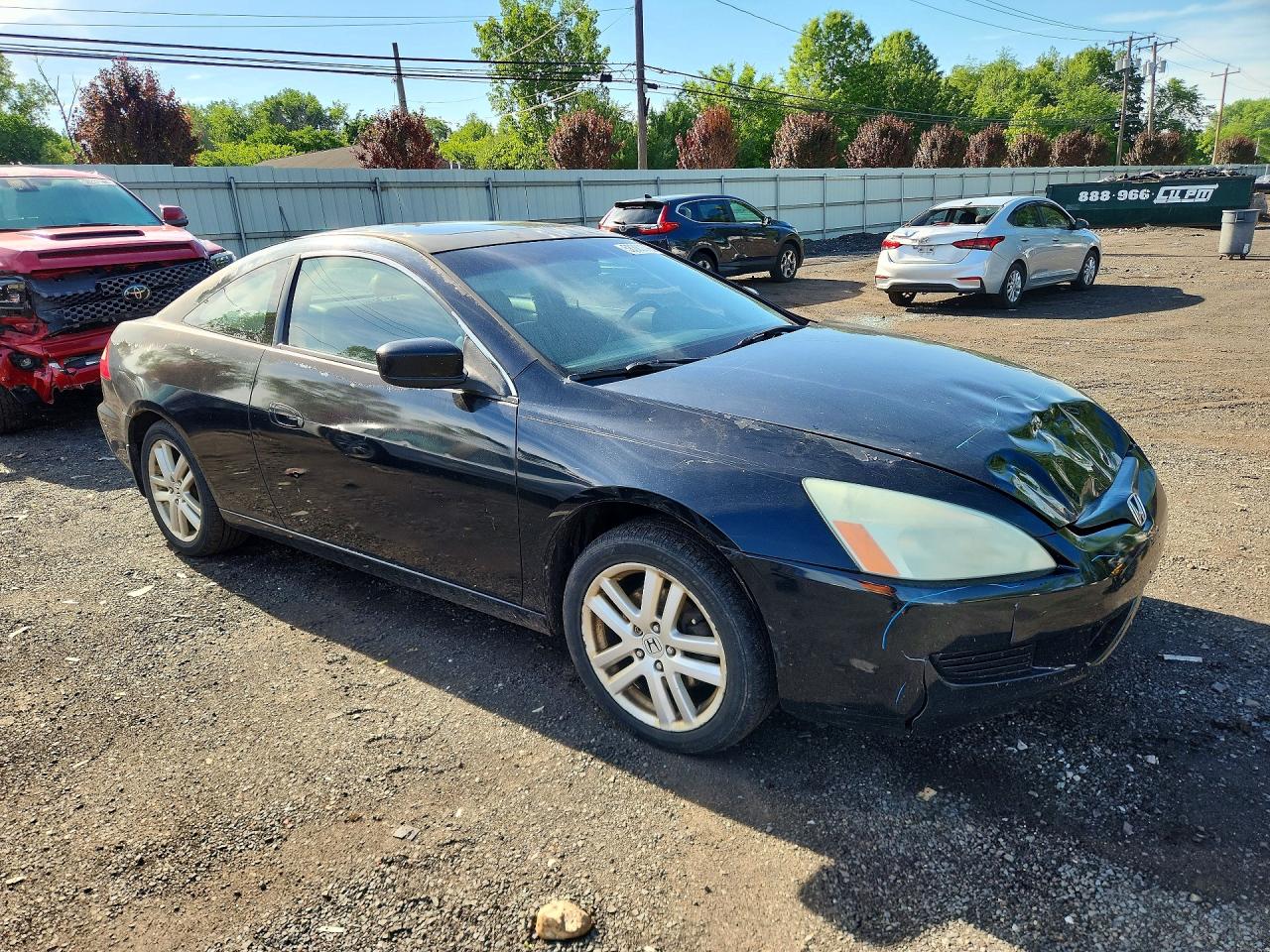 2004 Honda Accord Ex Black vin: 1HGCM81784A012507