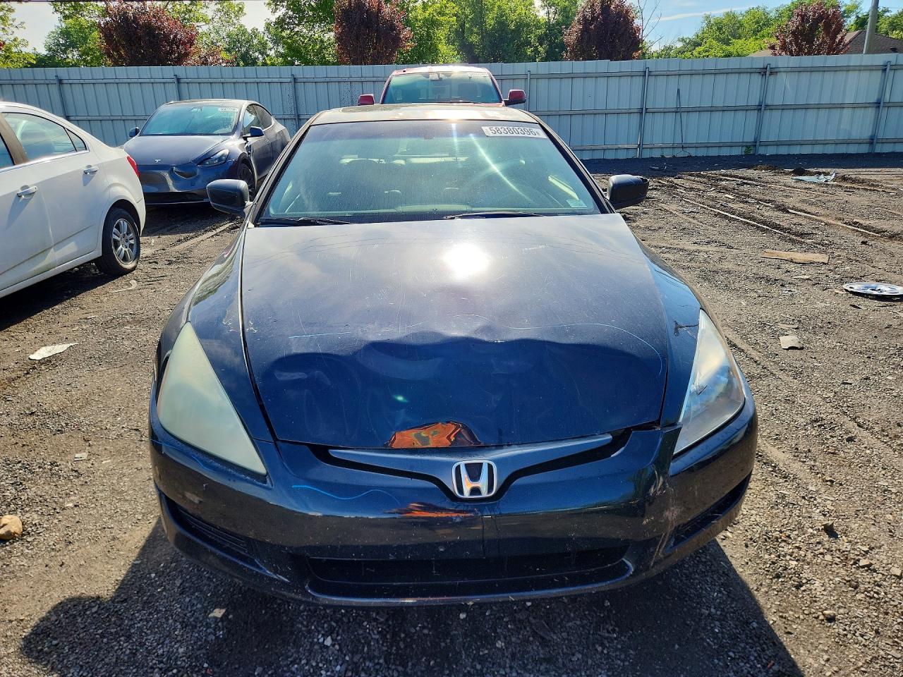 2004 Honda Accord Ex Black vin: 1HGCM81784A012507