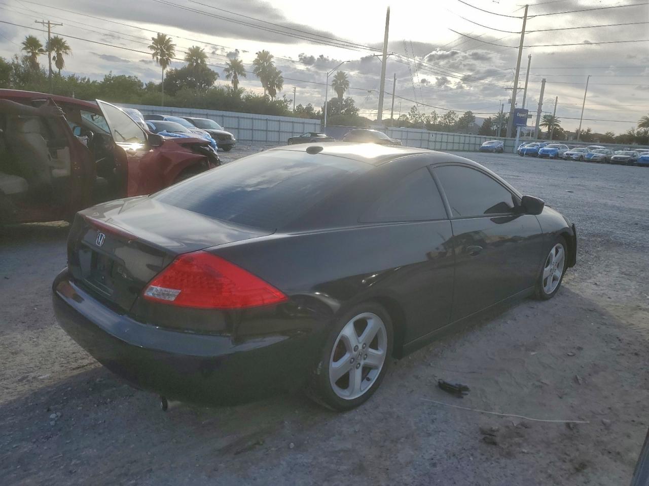 2007 Honda Accord Ex Black vin: 1HGCM817X7A007684