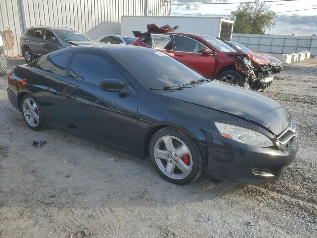 2007 Honda Accord Ex Black vin: 1HGCM817X7A007684