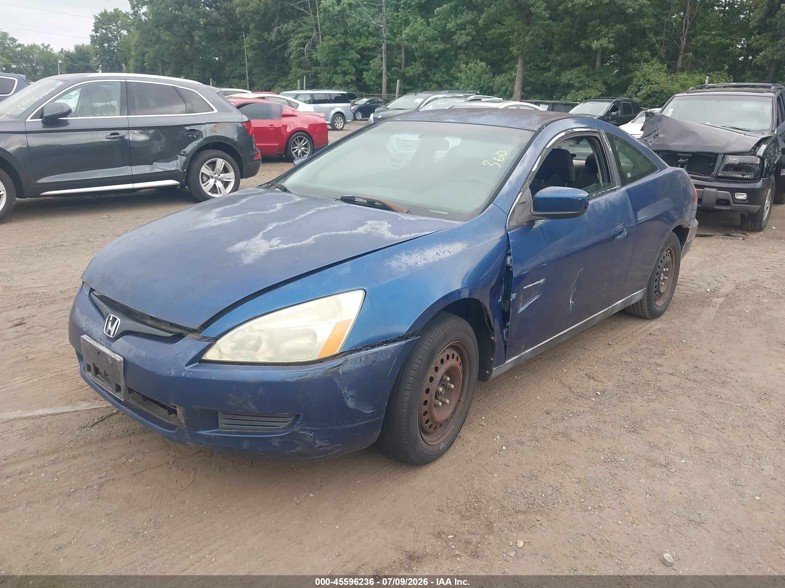 2004 Honda Accord 3.0 Lx Blue vin: 1HGCM82224A011520