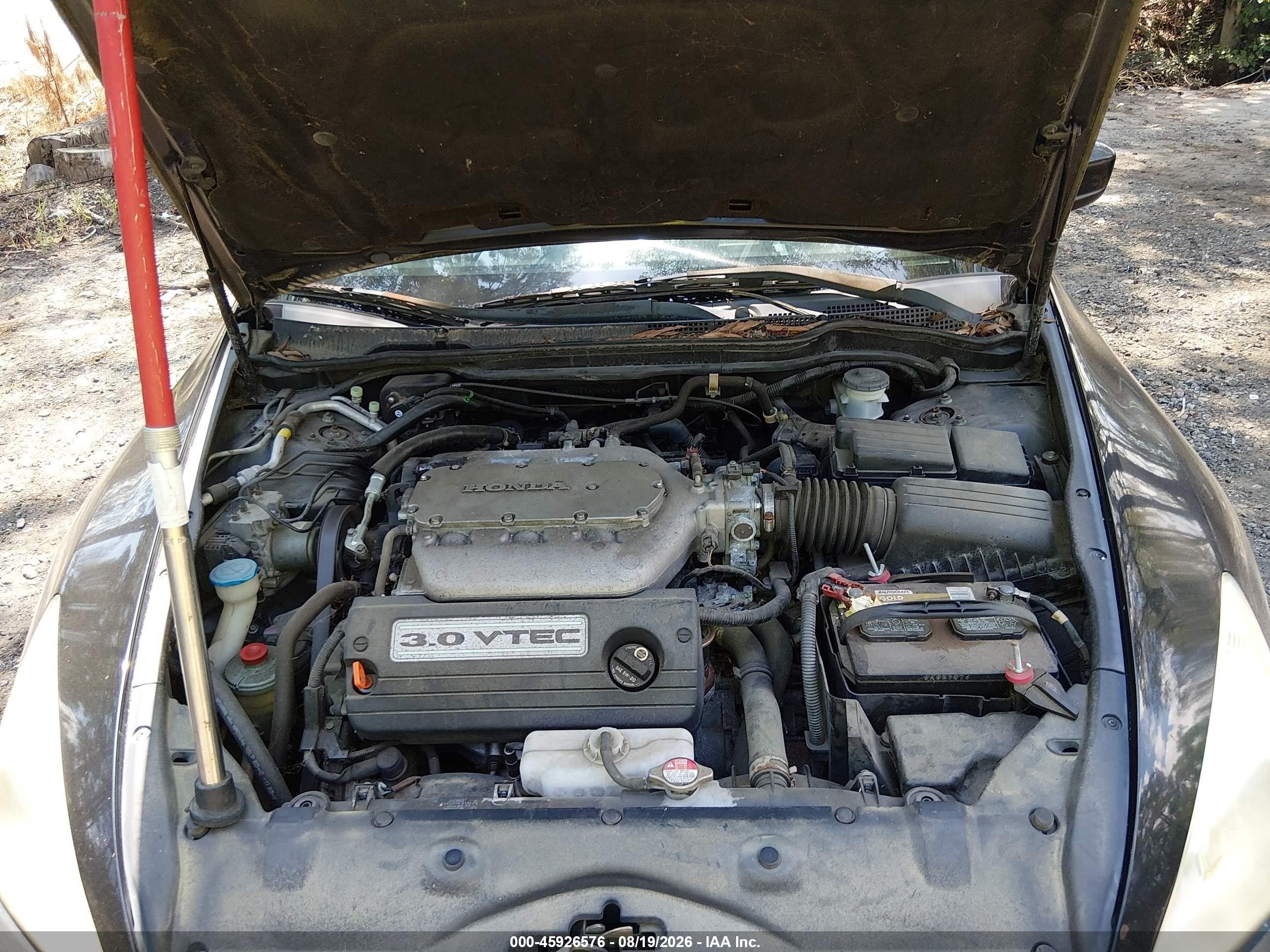 2007 Honda Accord 3.0 Lx Black vin: 1HGCM82247A000460
