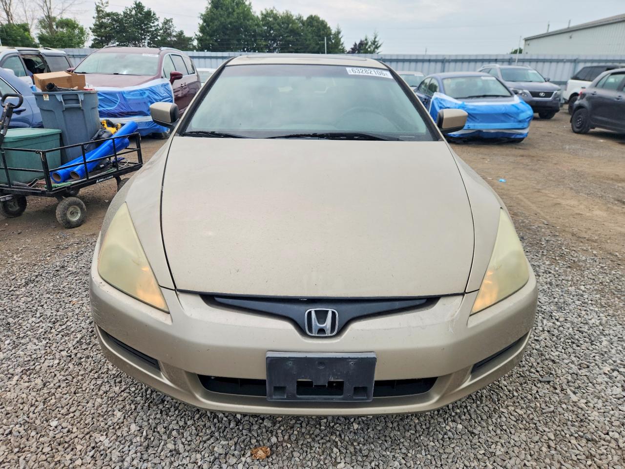 2003 Honda Accord Ex Beige vin: 1HGCM825X3A800426