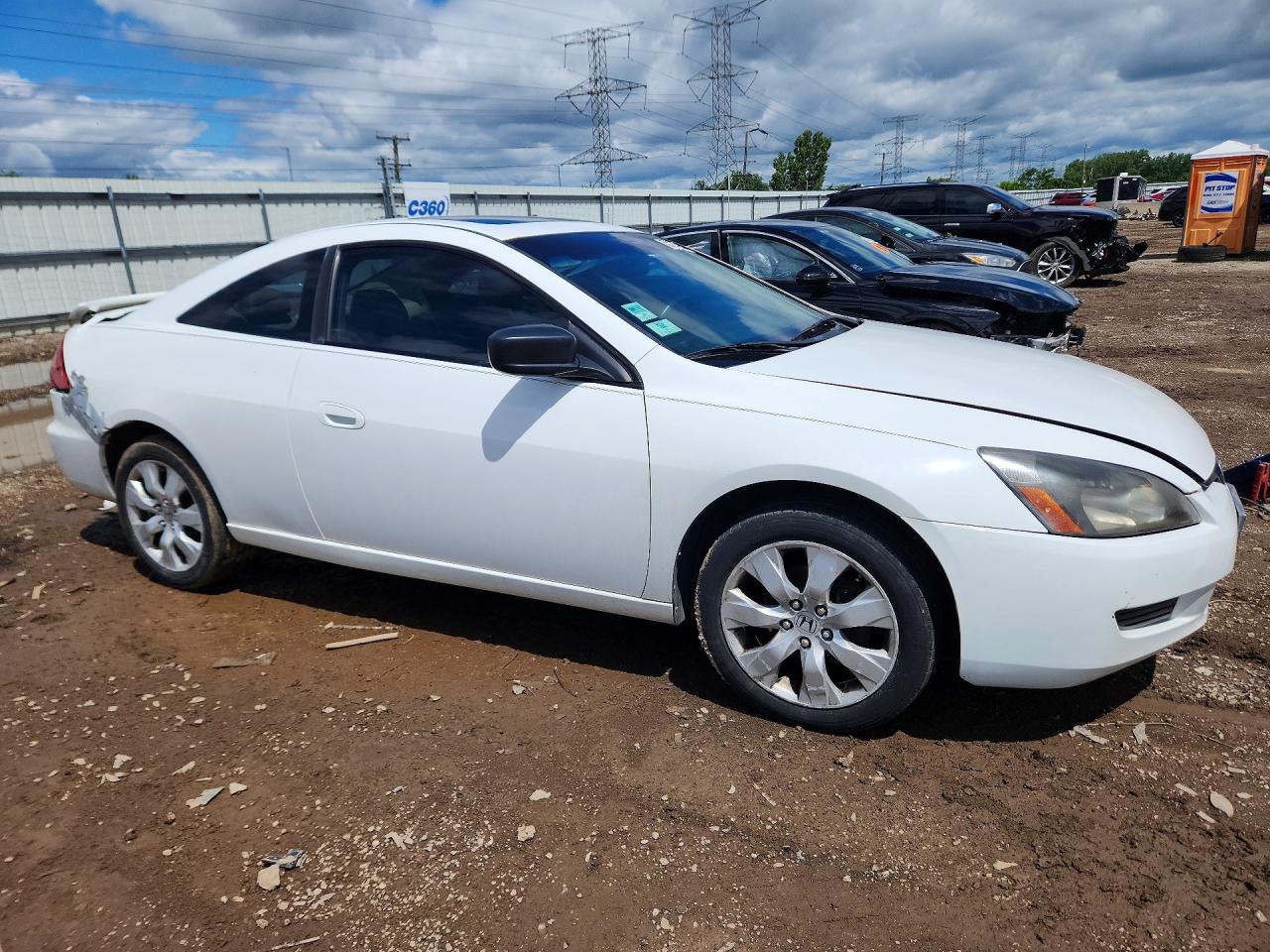2003 Honda Accord Ex White vin: 1HGCM82603A037972