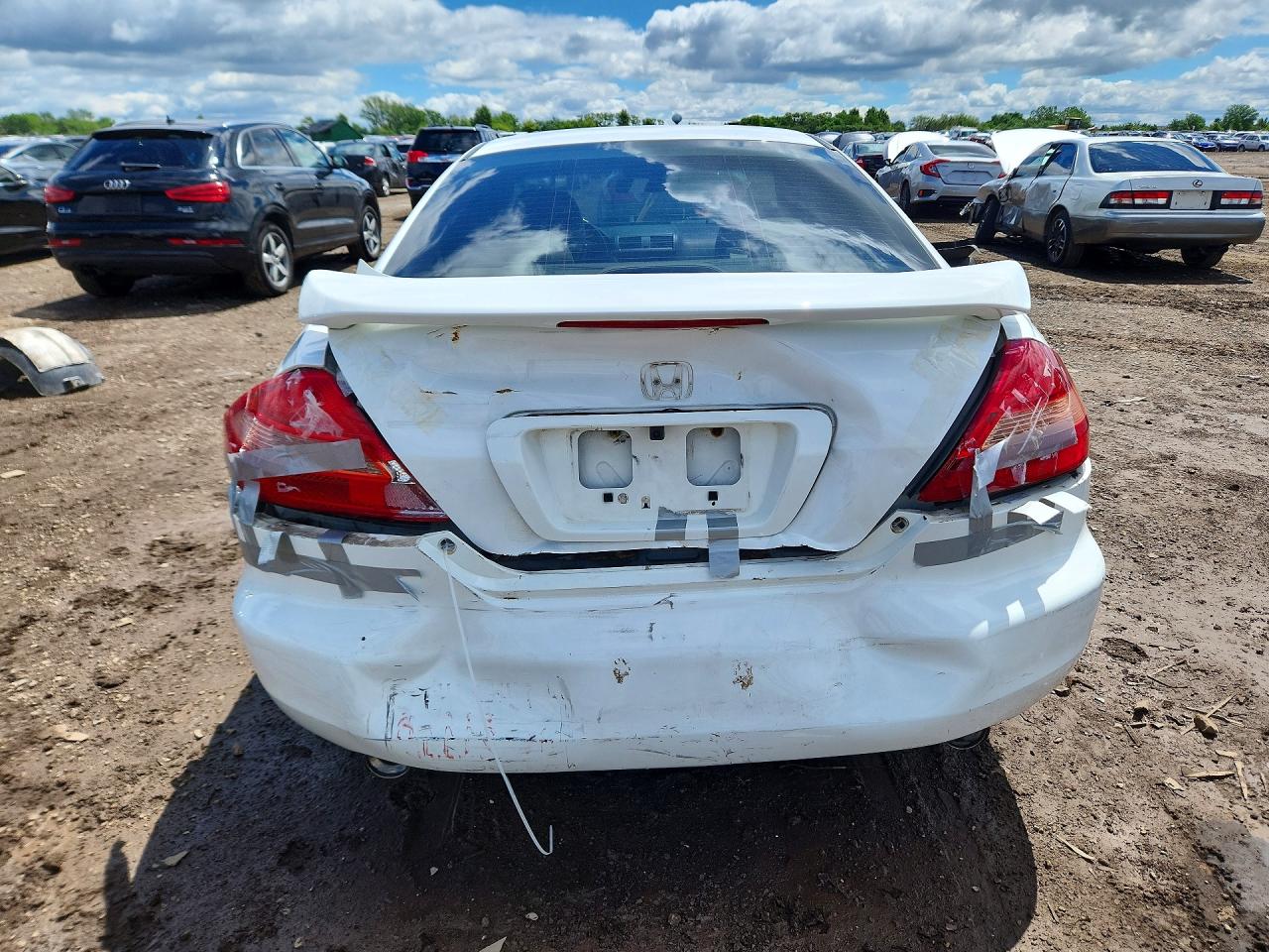 2003 Honda Accord Ex White vin: 1HGCM82603A037972