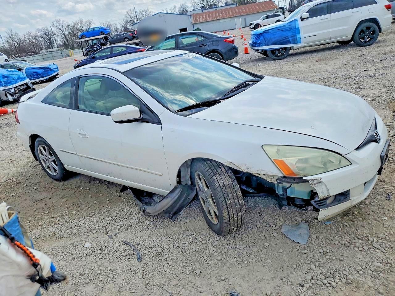 2004 Honda Accord Ex White vin: 1HGCM82604A012653