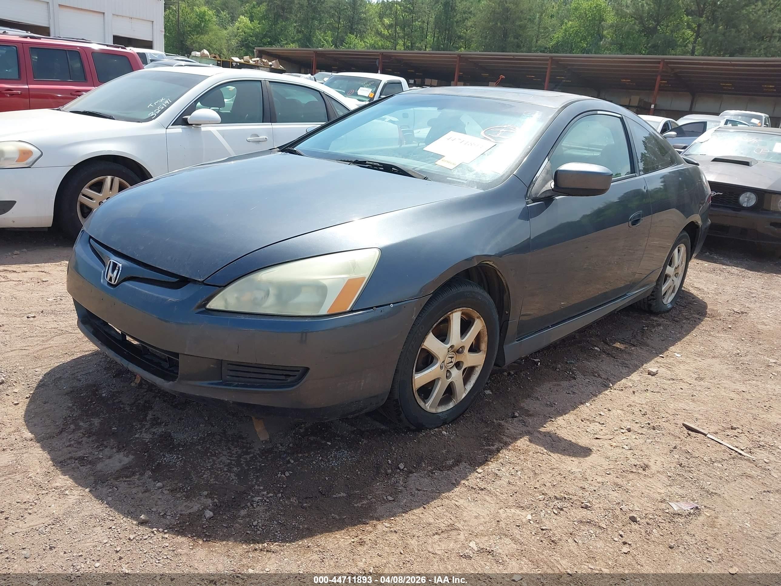 2005 Honda Accord Cpe Ex-l V6 Blue vin: 1HGCM82605A003405