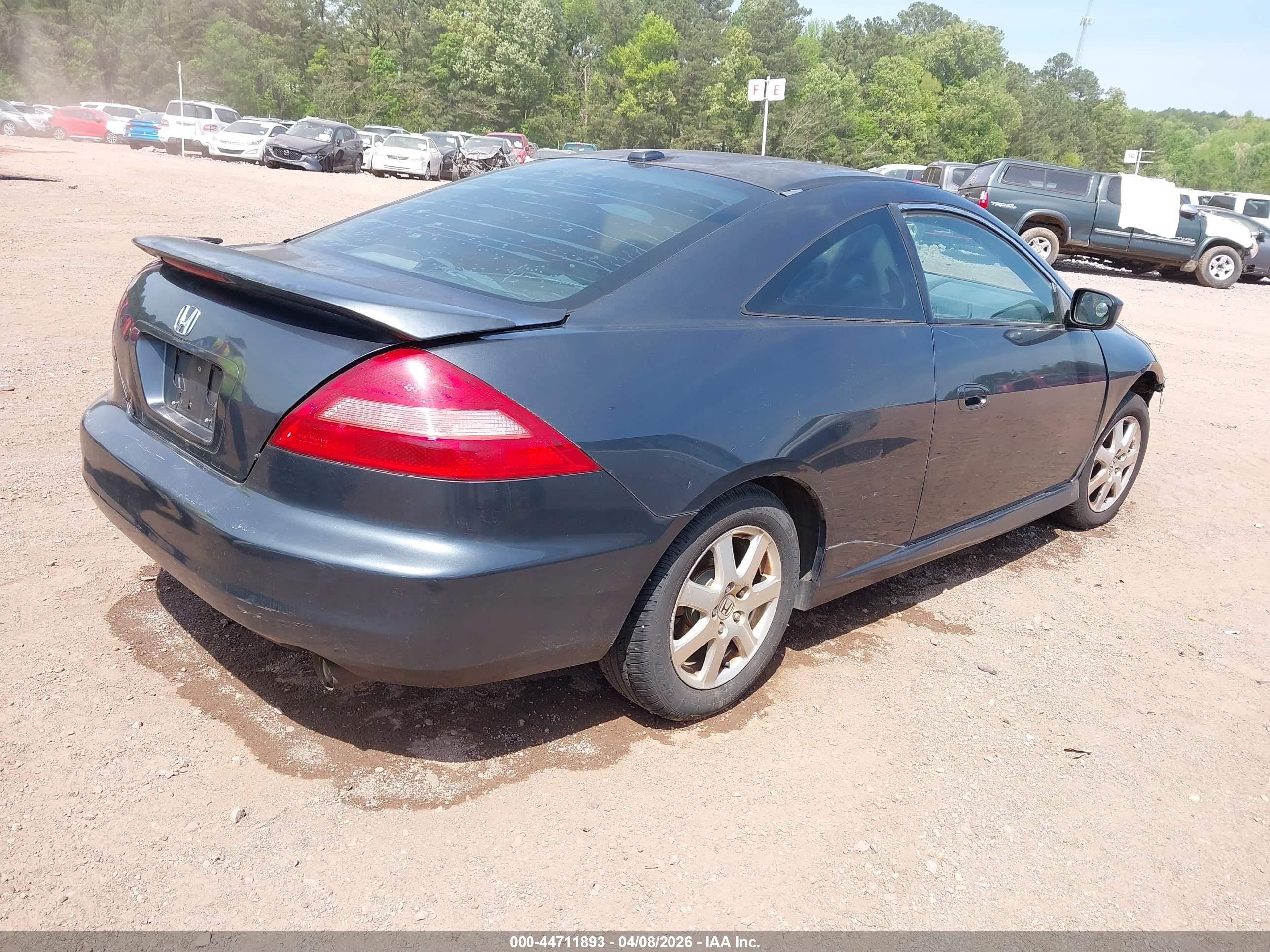 2005 Honda Accord Cpe Ex-l V6 Blue vin: 1HGCM82605A003405