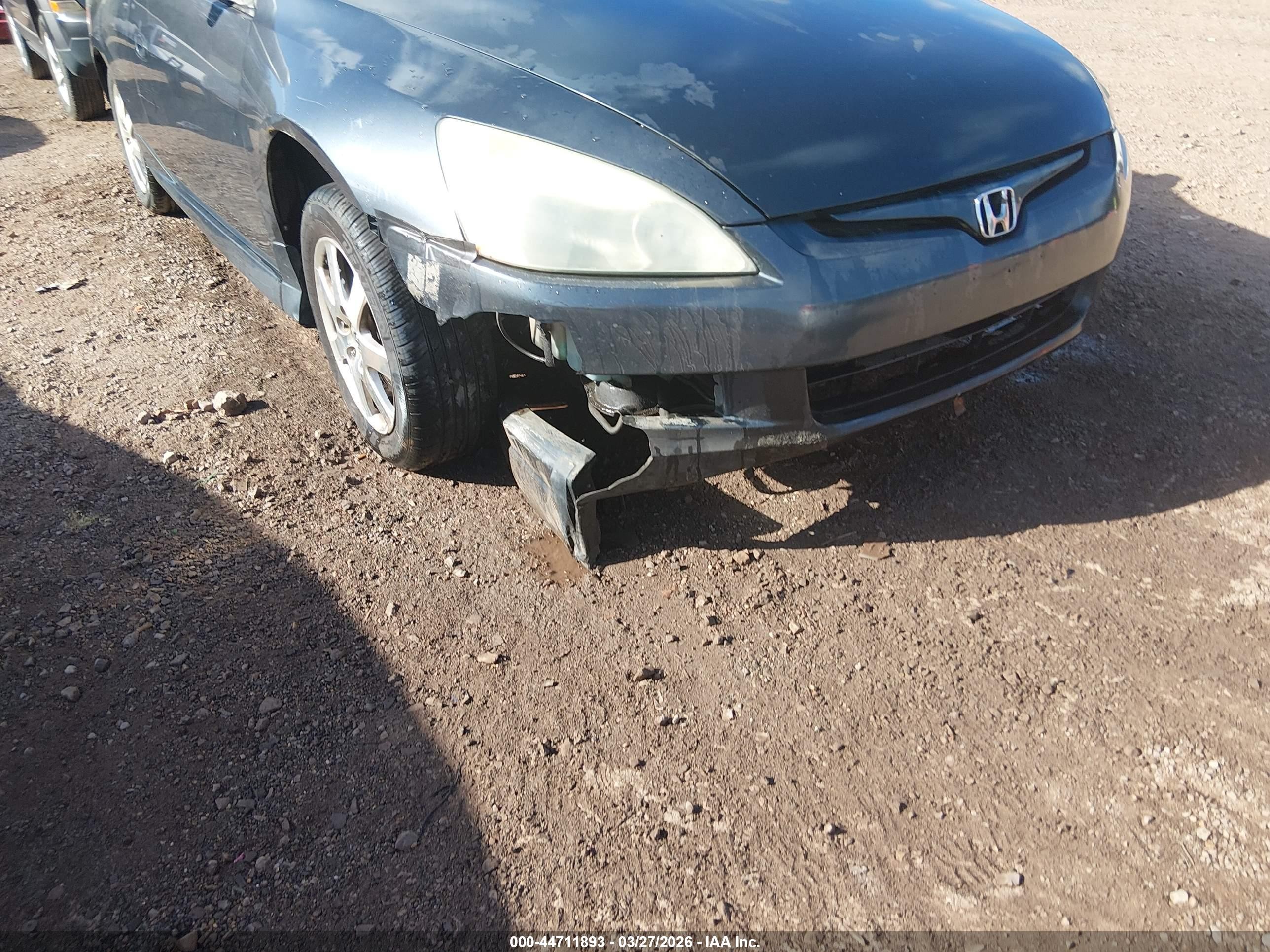 2005 Honda Accord Cpe Ex-l V6 Blue vin: 1HGCM82605A003405