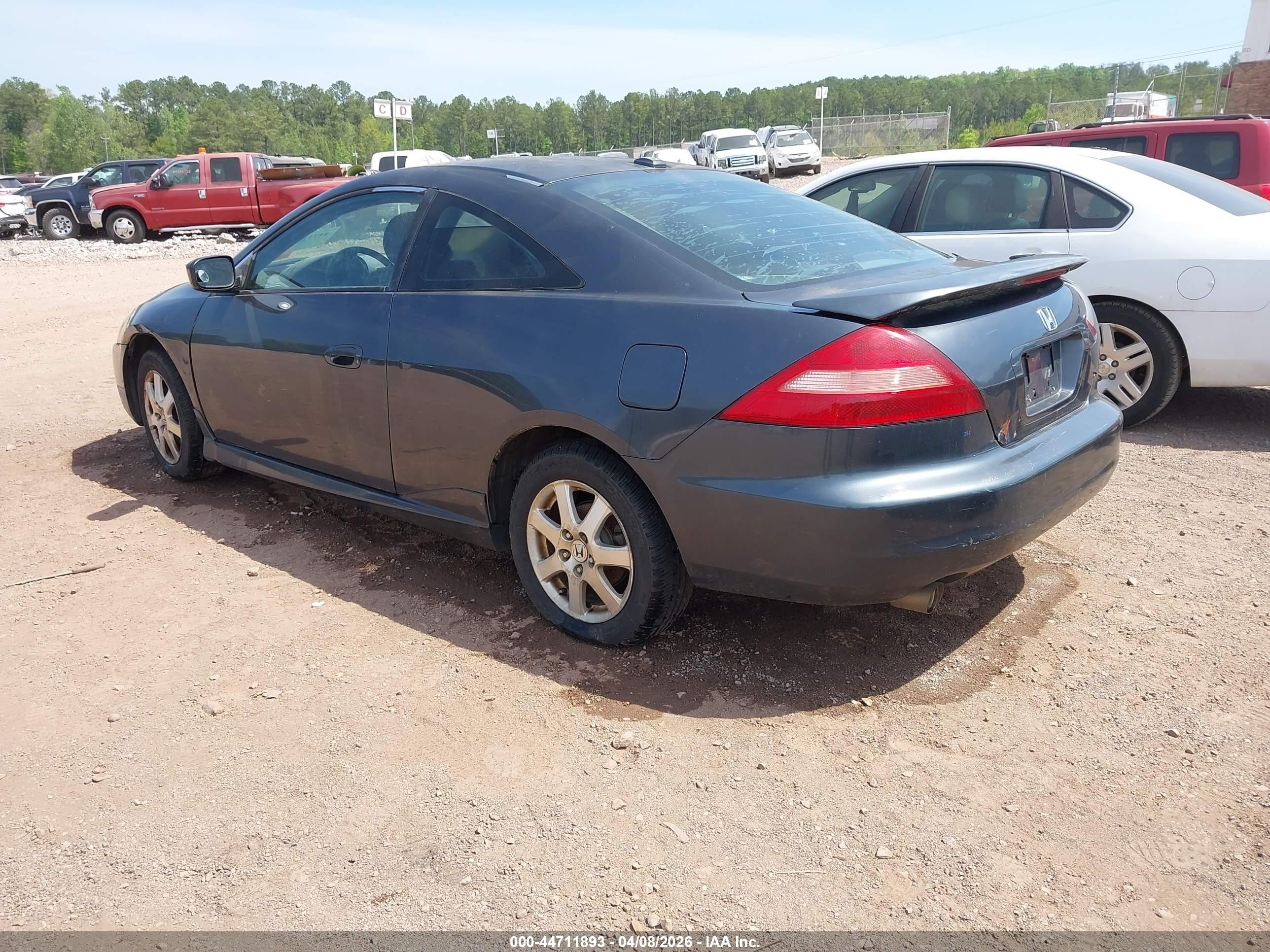 2005 Honda Accord Cpe Ex-l V6 Blue vin: 1HGCM82605A003405