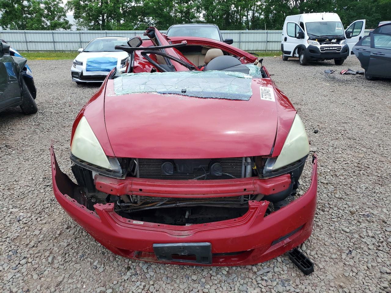 2006 Honda Accord Ex Красный vin: 1HGCM82606A009450