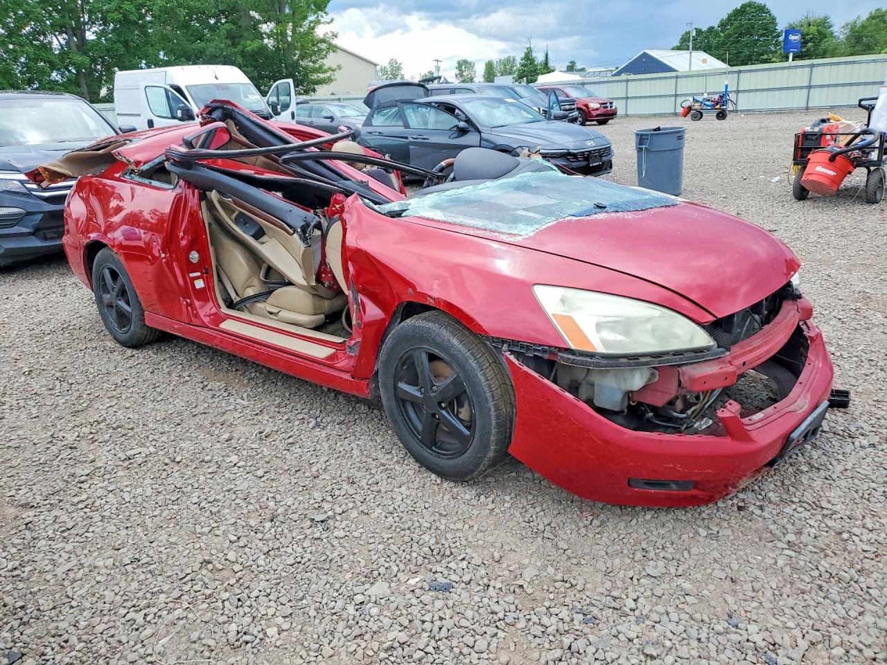 2006 Honda Accord Ex Красный vin: 1HGCM82606A009450