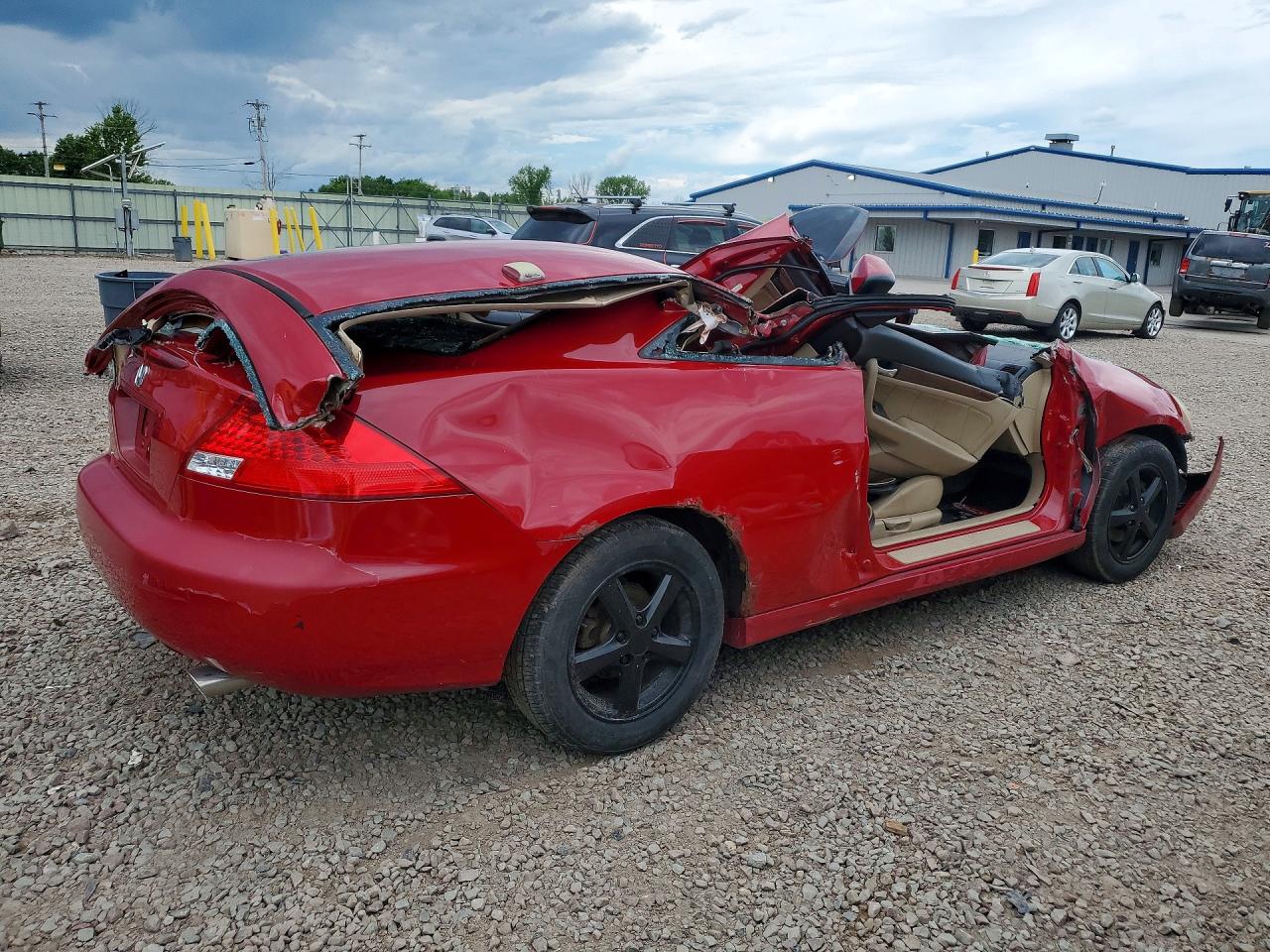 2006 Honda Accord Ex Красный vin: 1HGCM82606A009450