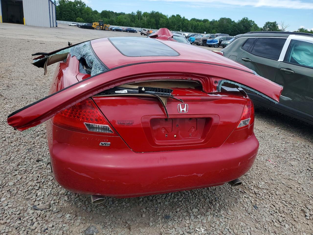 2006 Honda Accord Ex Красный vin: 1HGCM82606A009450