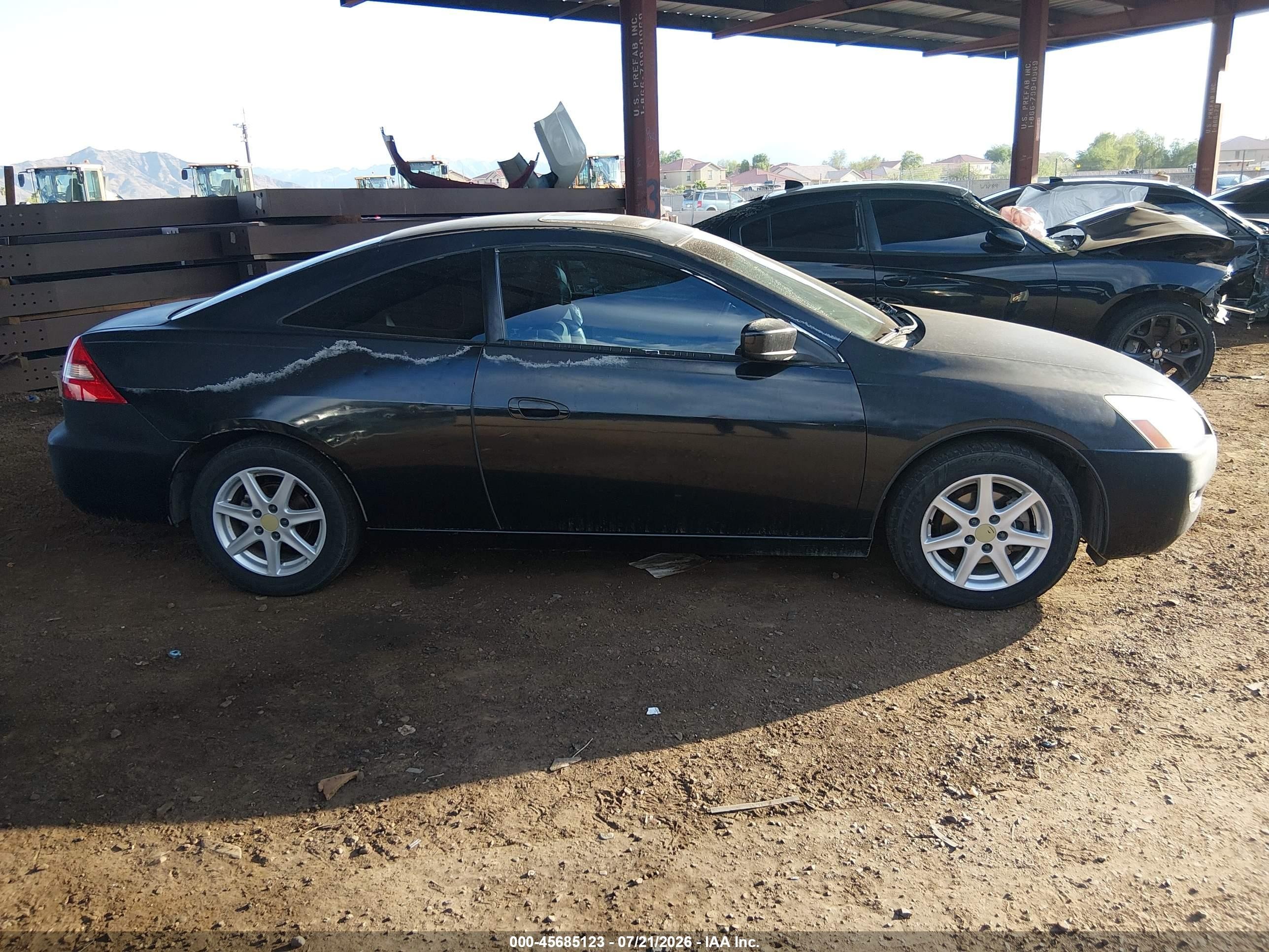2003 Honda Accord Cpe Ex Черный vin: 1HGCM82613A007766