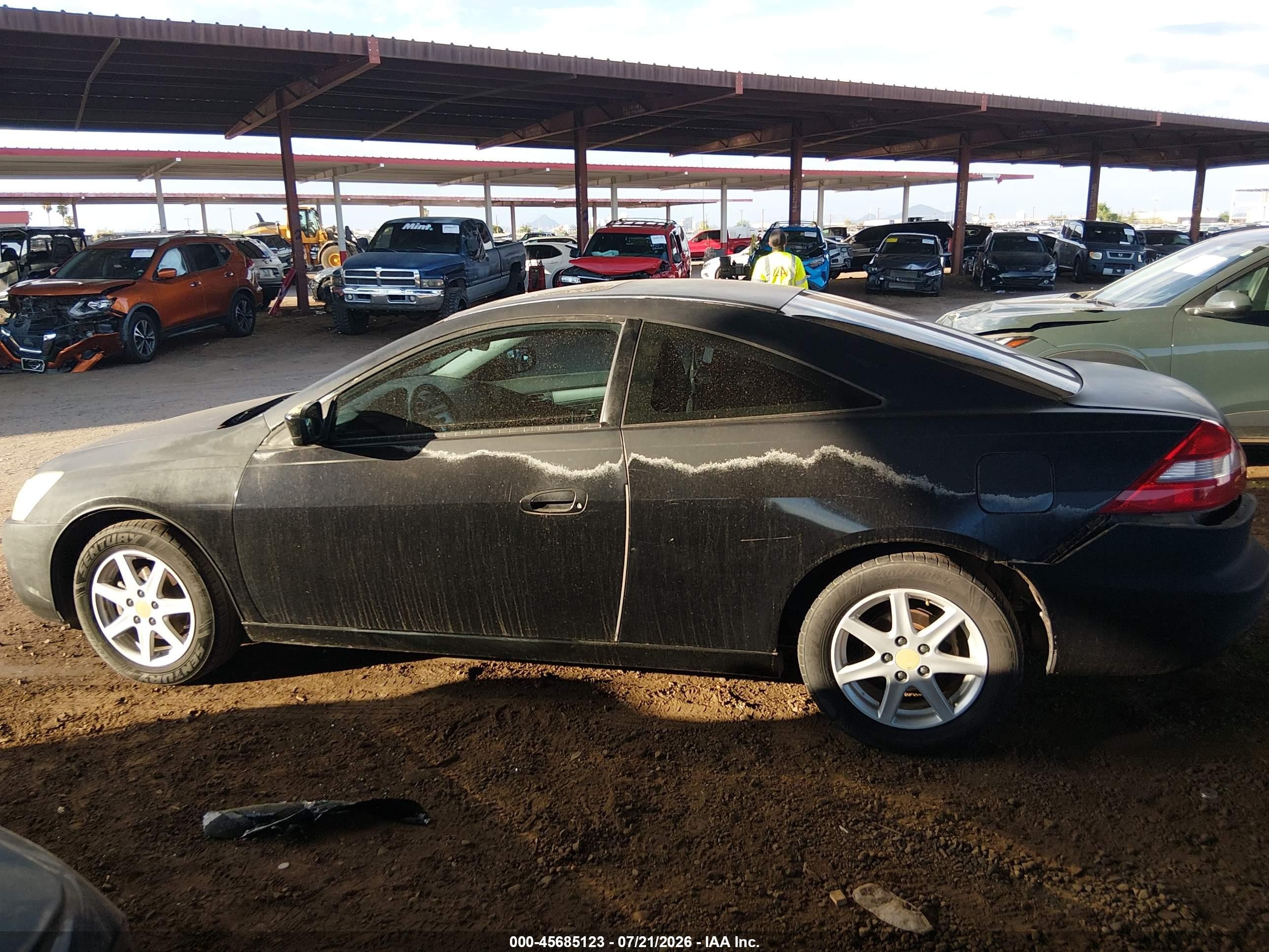2003 Honda Accord Cpe Ex Черный vin: 1HGCM82613A007766