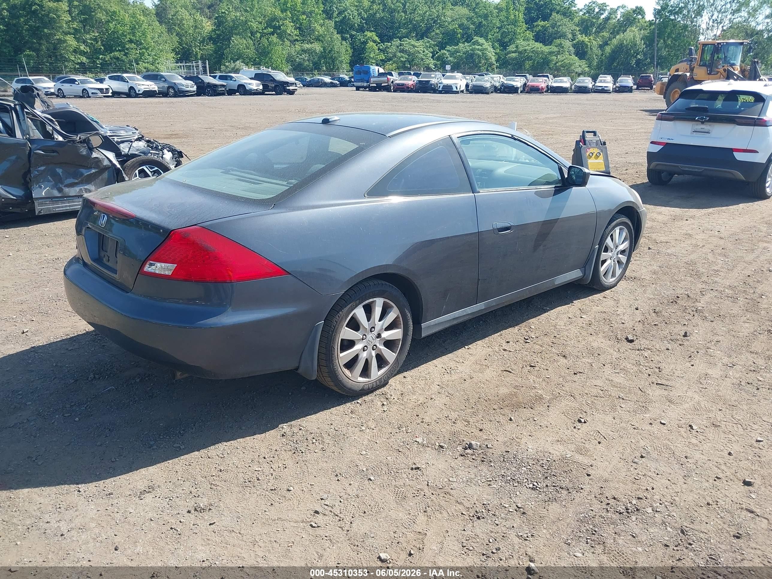 2006 Honda Accord 3.0 Ex Gray vin: 1HGCM82616A002328
