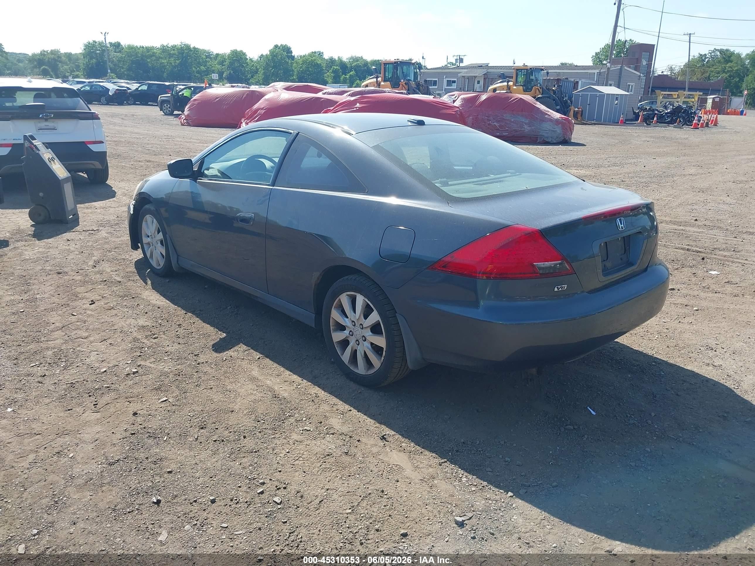 2006 Honda Accord 3.0 Ex Gray vin: 1HGCM82616A002328