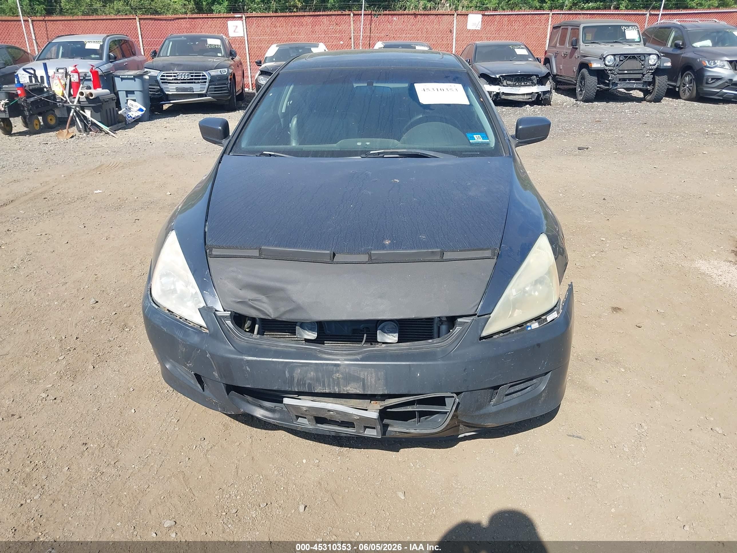 2006 Honda Accord 3.0 Ex Gray vin: 1HGCM82616A002328