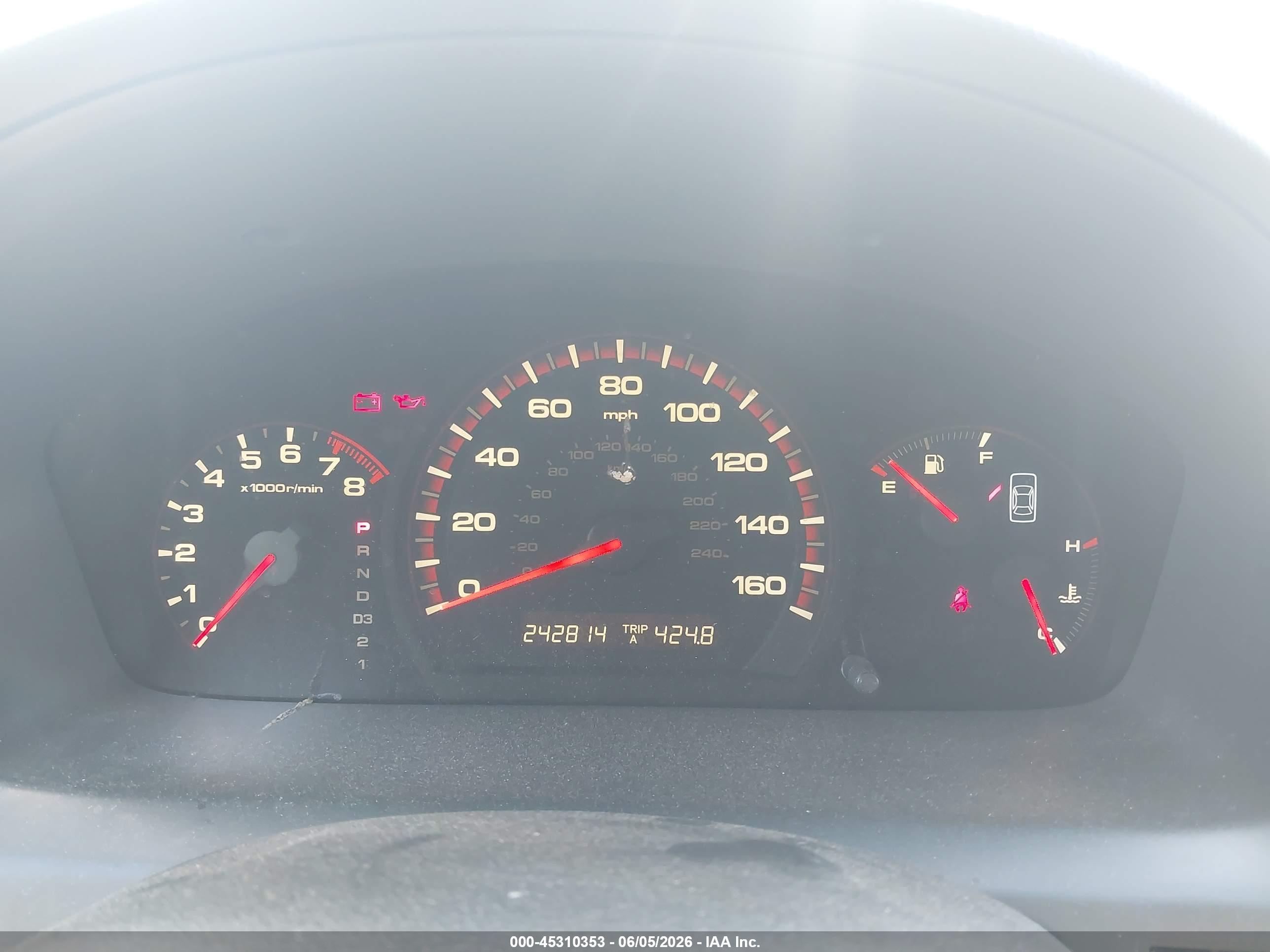 2006 Honda Accord 3.0 Ex Gray vin: 1HGCM82616A002328