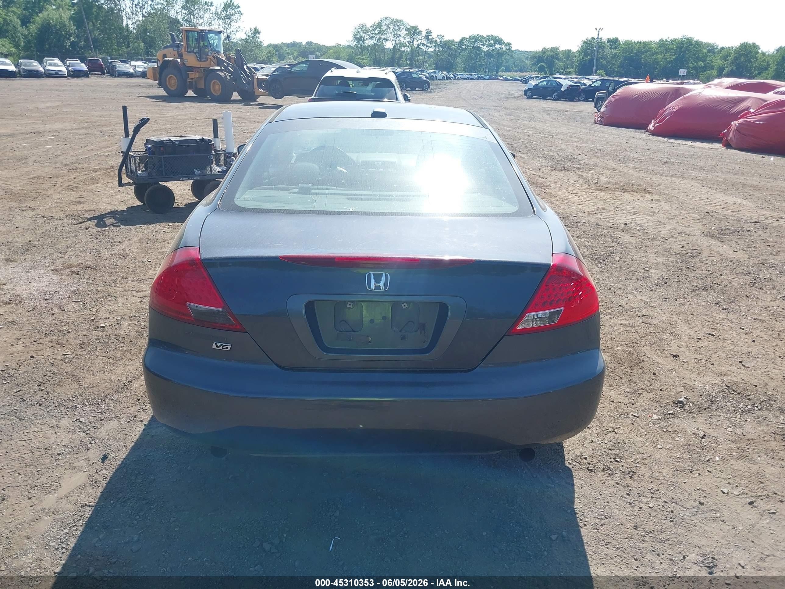 2006 Honda Accord 3.0 Ex Gray vin: 1HGCM82616A002328