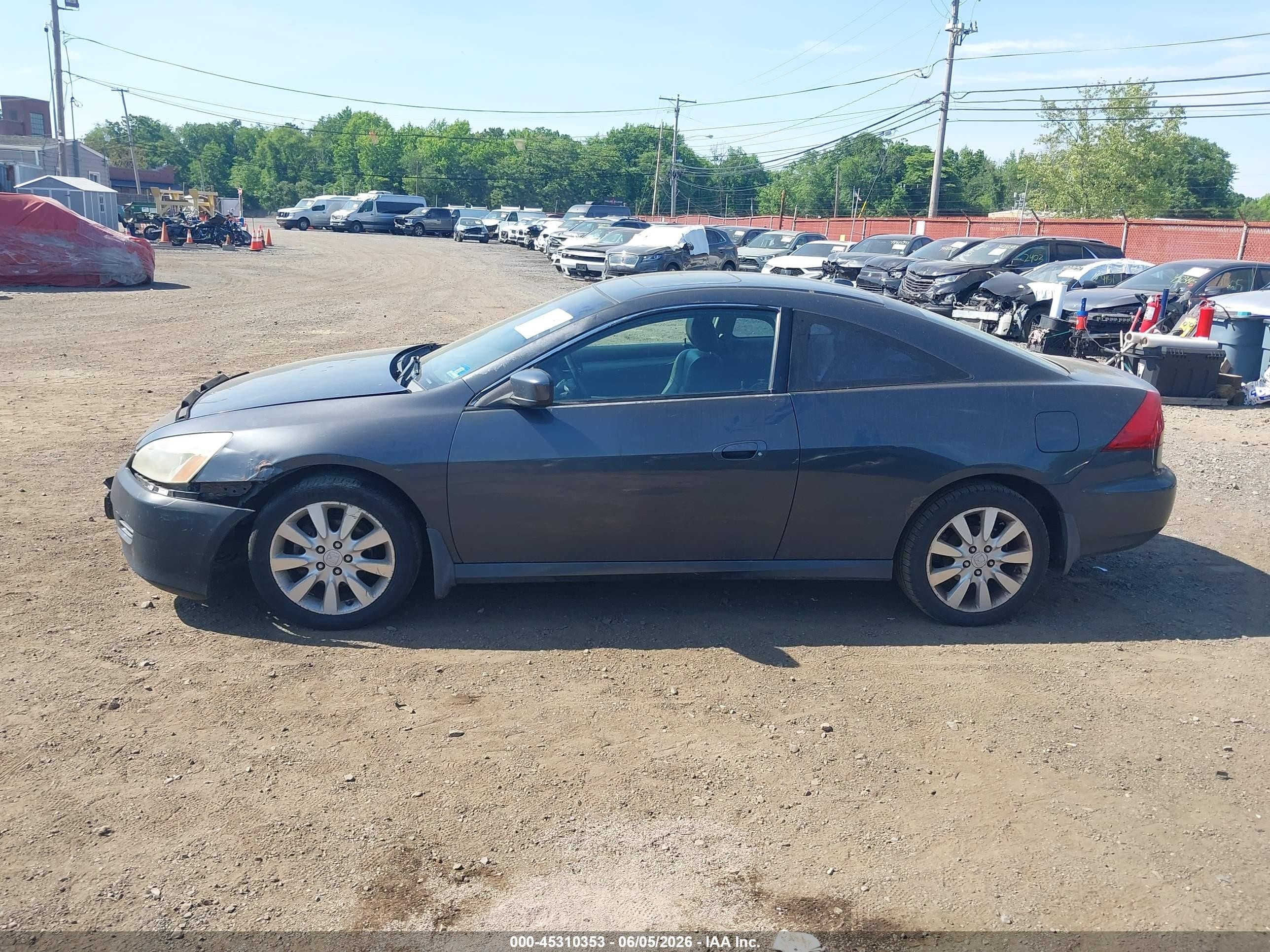 2006 Honda Accord 3.0 Ex Gray vin: 1HGCM82616A002328