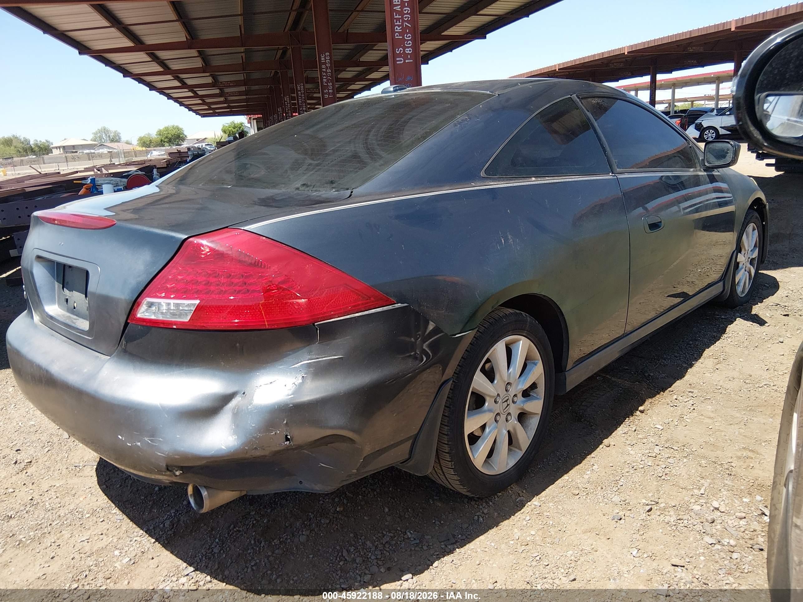 2007 Honda Accord 3.0 Ex Green vin: 1HGCM82617A005344