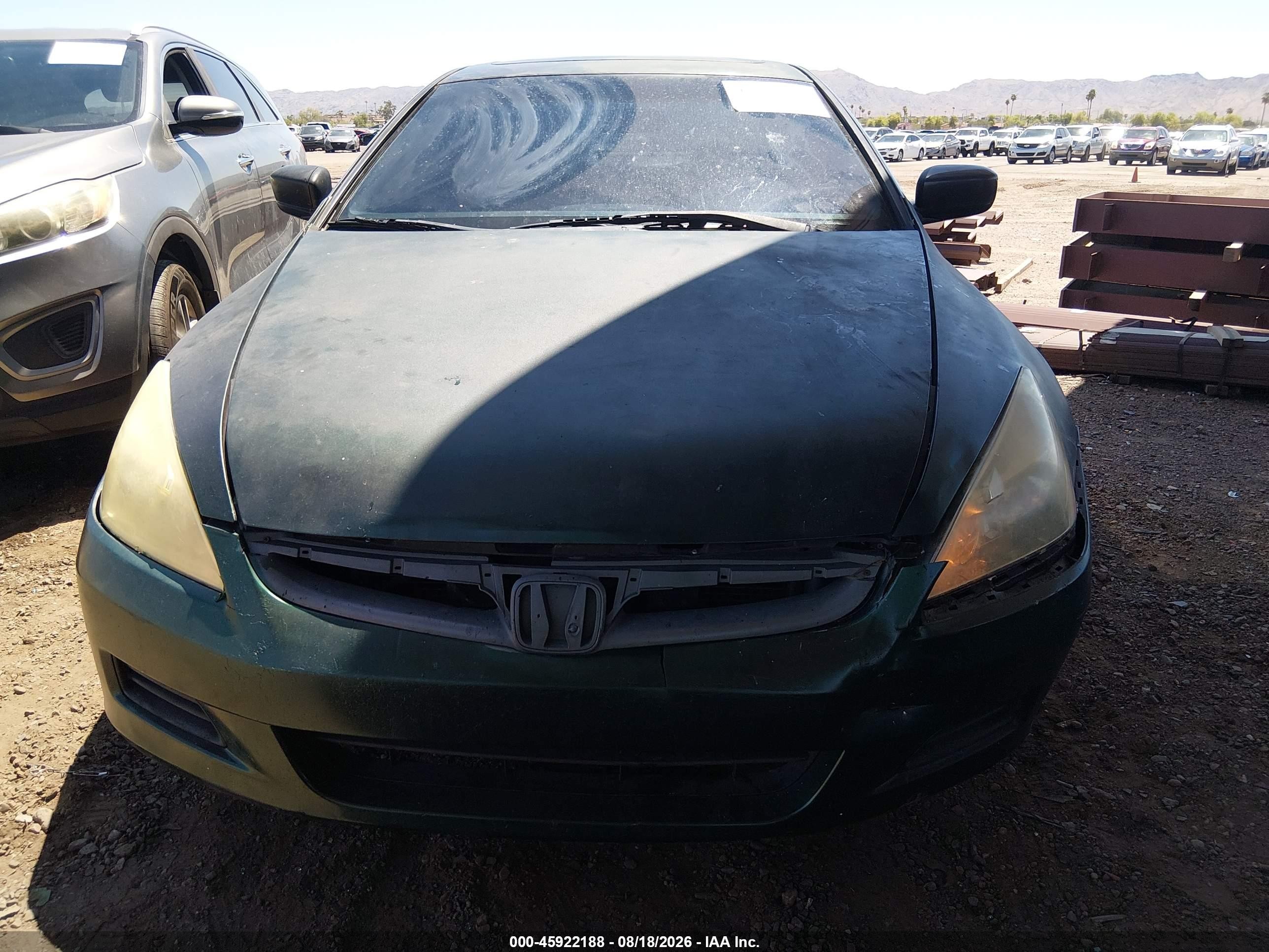 2007 Honda Accord 3.0 Ex Green vin: 1HGCM82617A005344