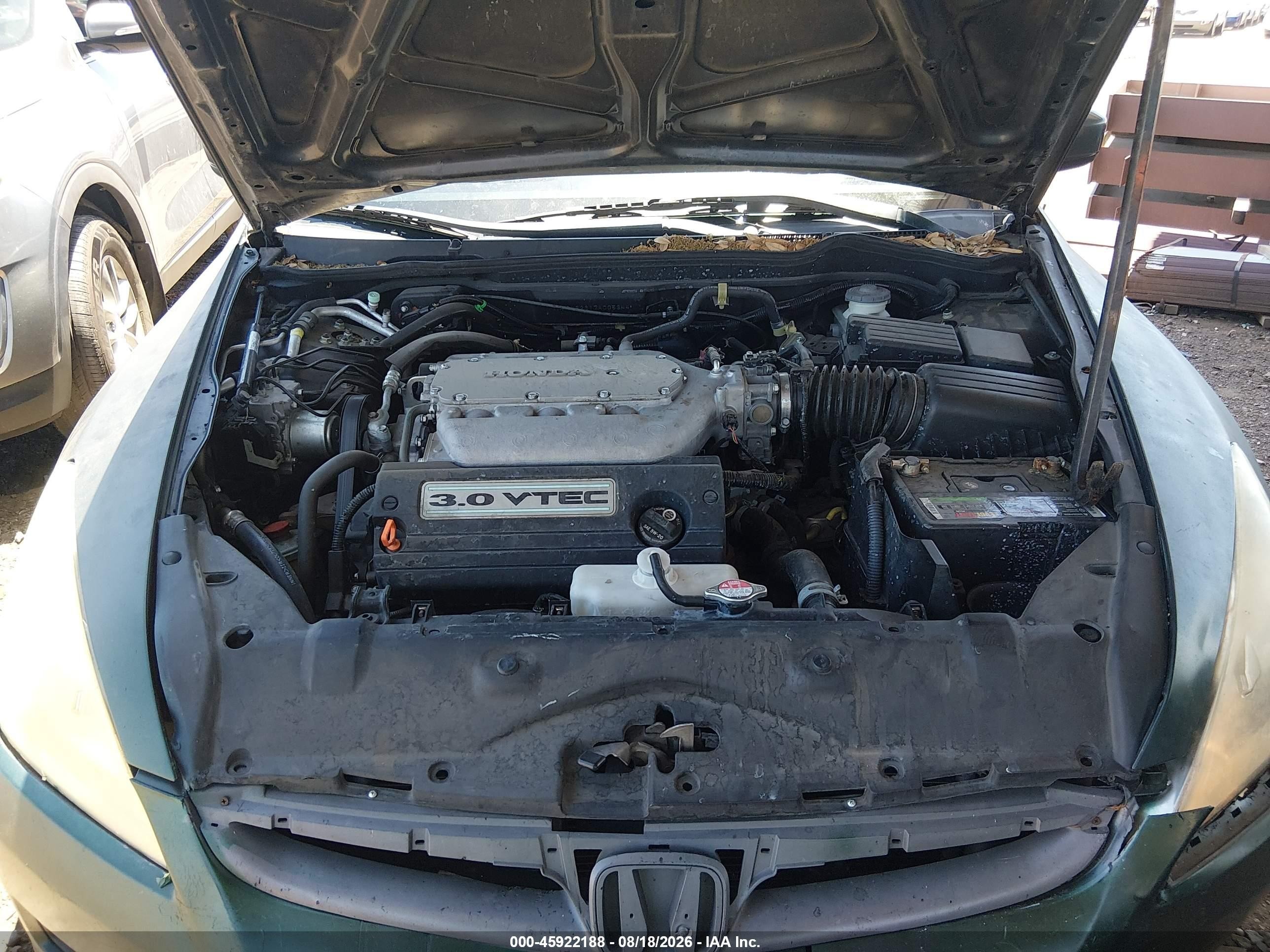 2007 Honda Accord 3.0 Ex Green vin: 1HGCM82617A005344
